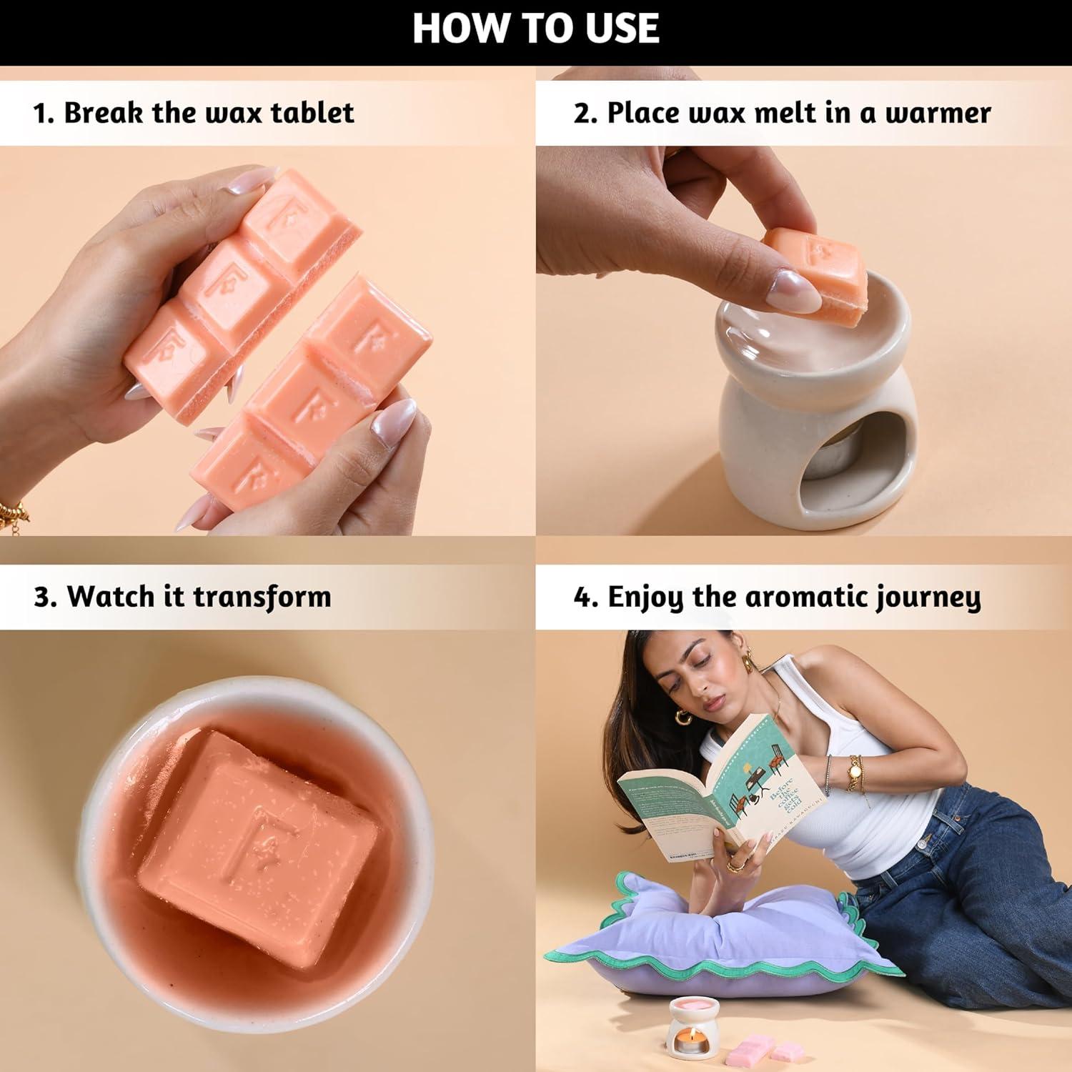 Set de 5 Ceras Aromáticas Folkulture 100% Soja y Palma