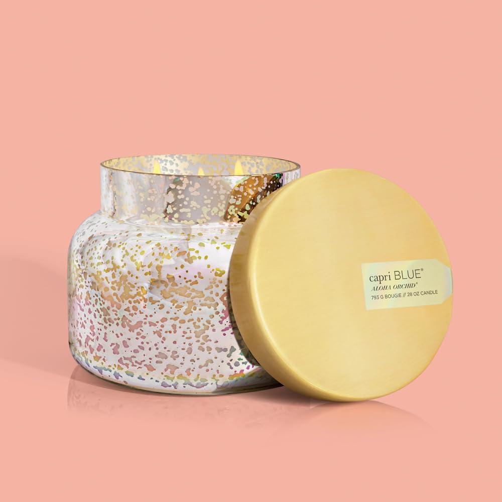 Vela Aromática Capri Blue Mercury Iridiscente 793 g - Orquidea Aloha