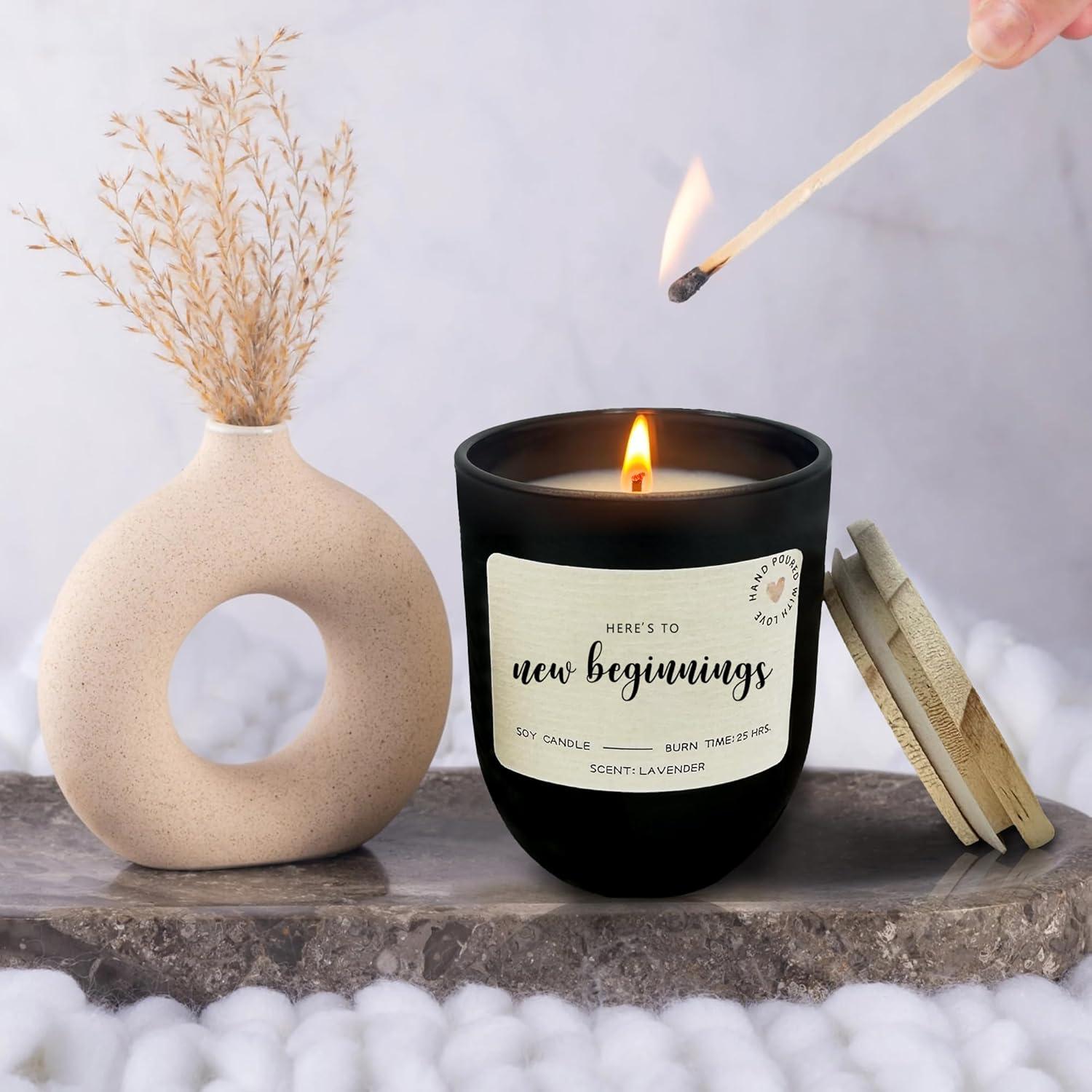 Vela Aromática de Lavanda Xunlife - Nuevos Comienzos 445g