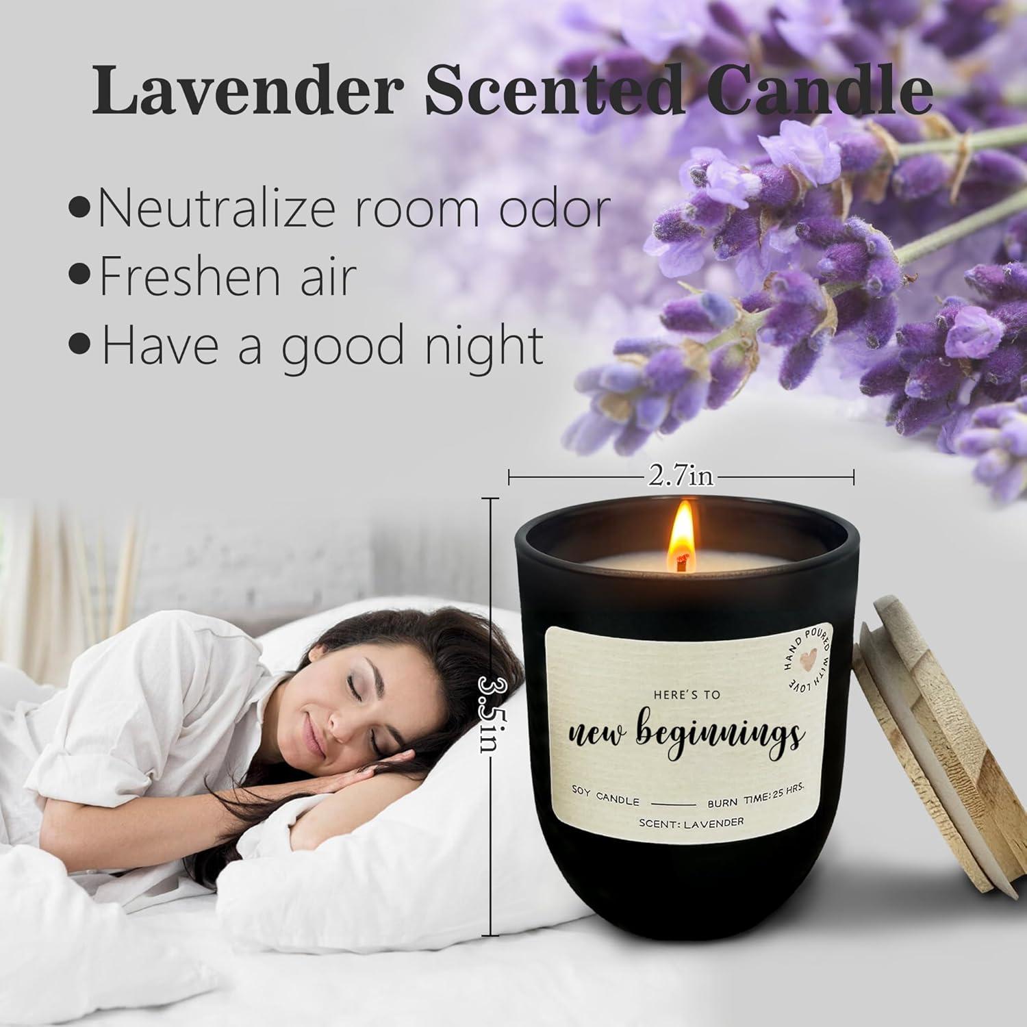 Vela Aromática de Lavanda Xunlife - Nuevos Comienzos 445g