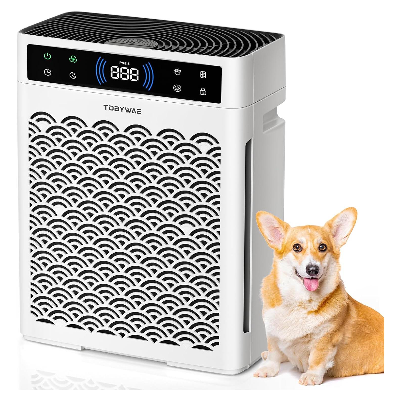 Purificador de Aire HEPA TDBYWAE MB-066 para Habitaciones Grandes