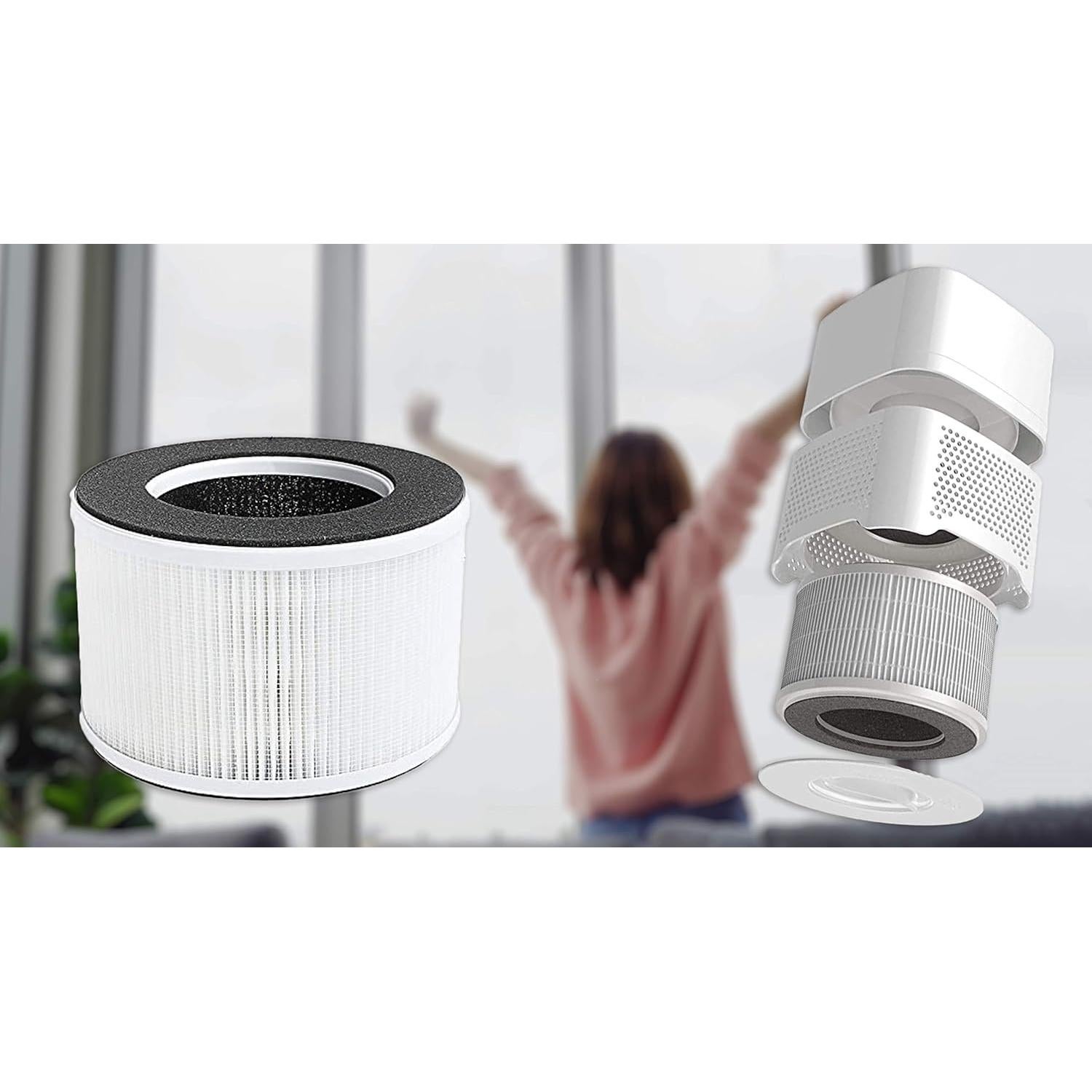 Filtro HEPA True 4-en-1 Flintar para Purificador hOmeLabs