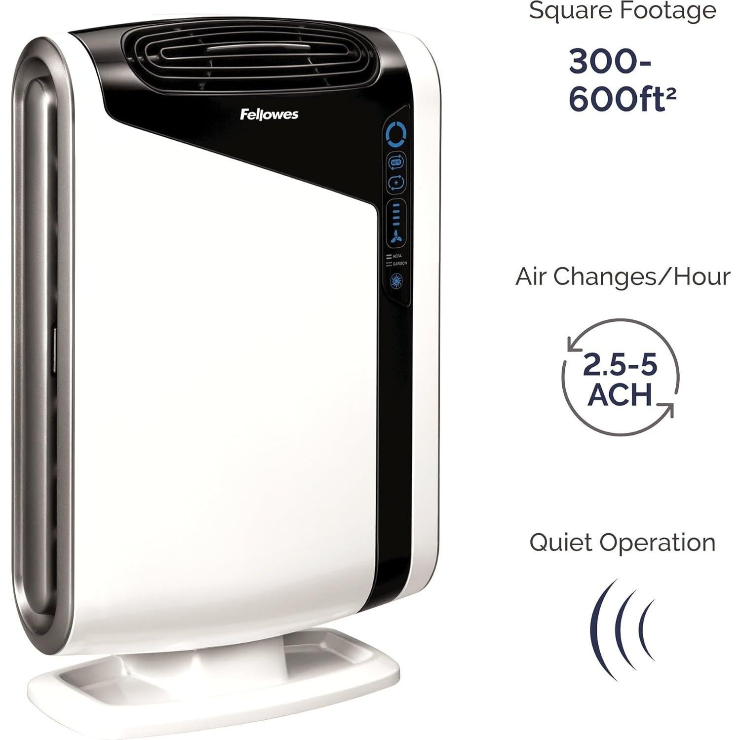 Purificador de Aire Fellowes AeraMax 300 para Habitaciones Grandes