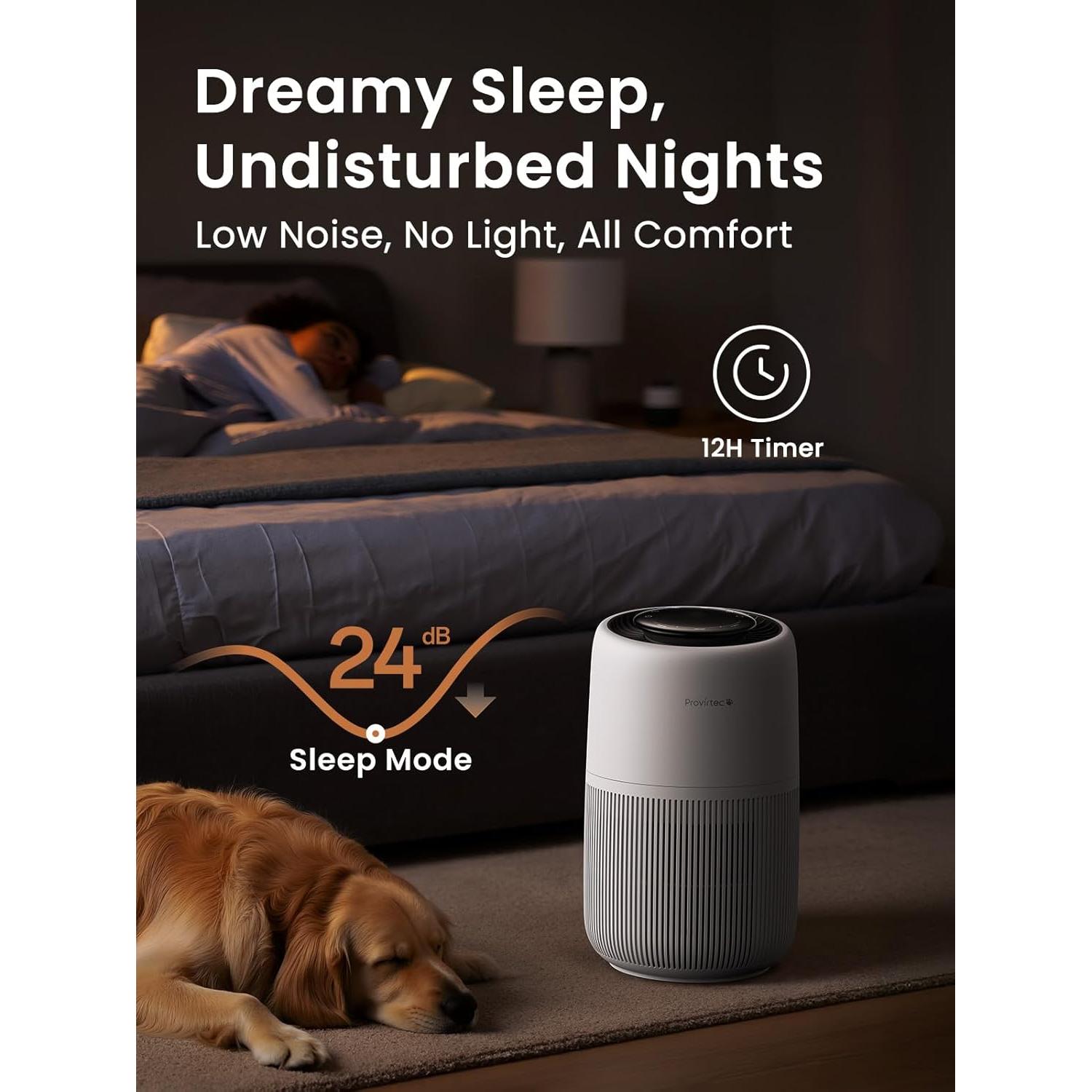 Purificador de Aire Provirtec AP-01A para Mascotas 5 Etapas