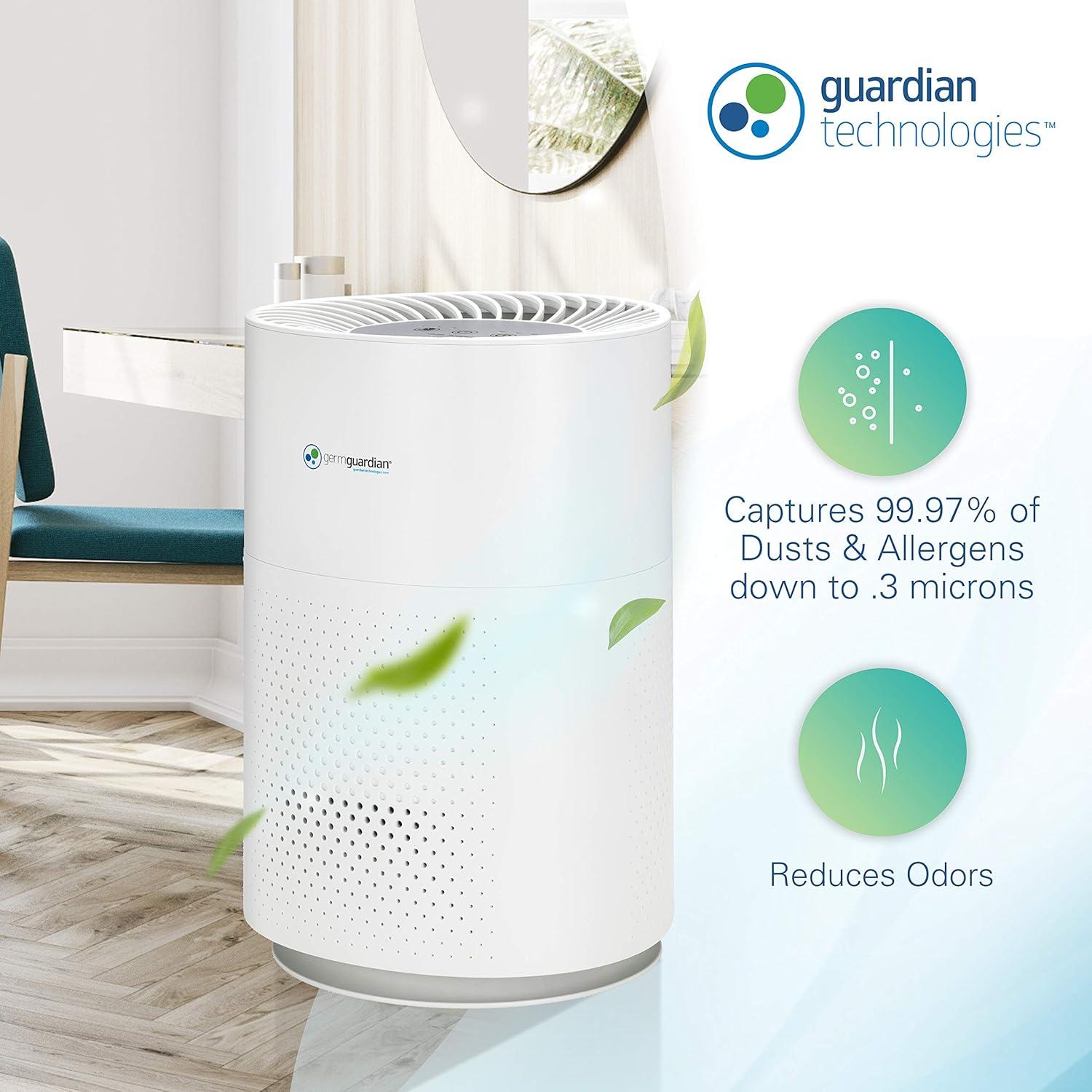 Purificador de Aire GermGuardian AC4200W HEPA 360° Blanco