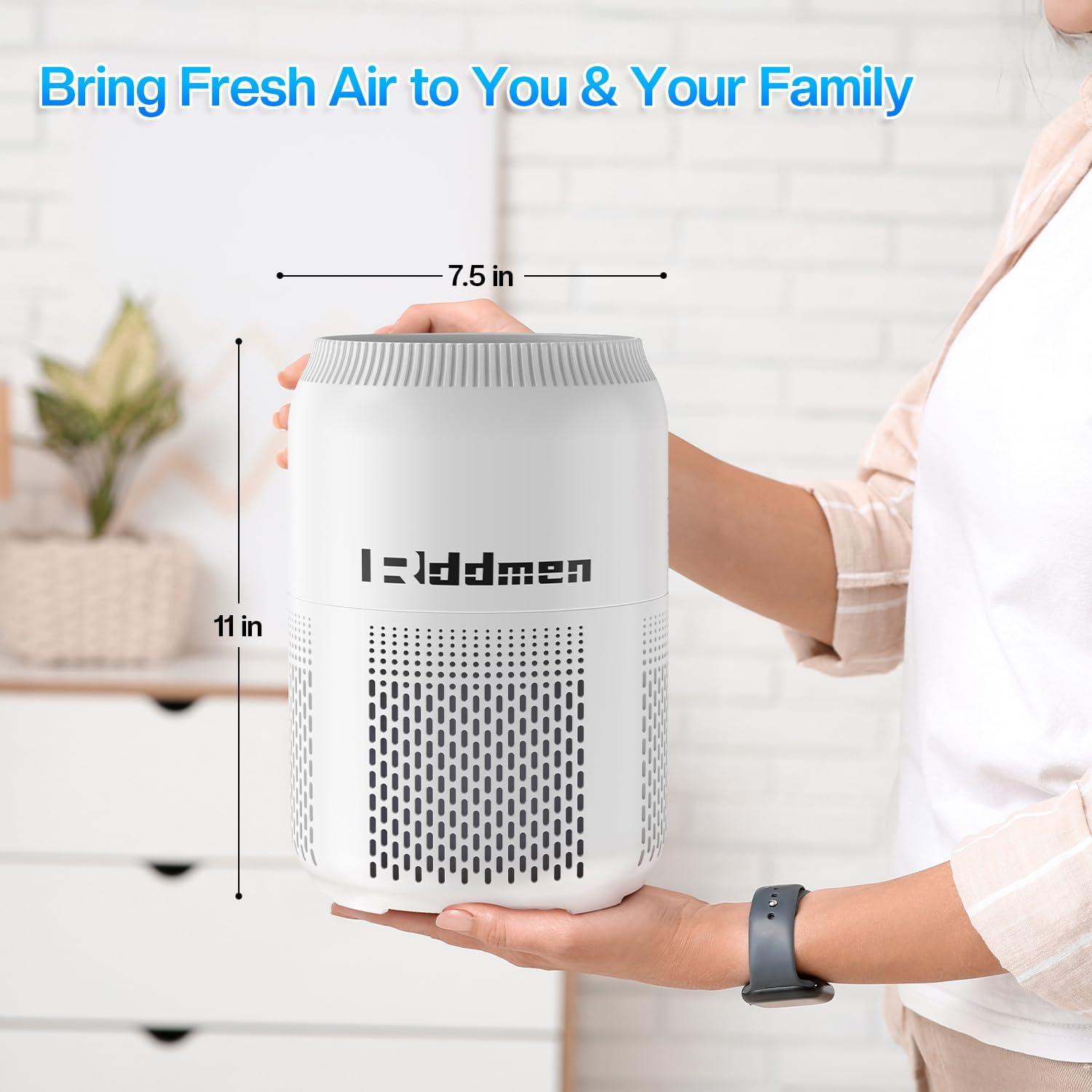 Purificador de Aire 3-en-1 Redmen H13 HEPA 102 m² Blanco