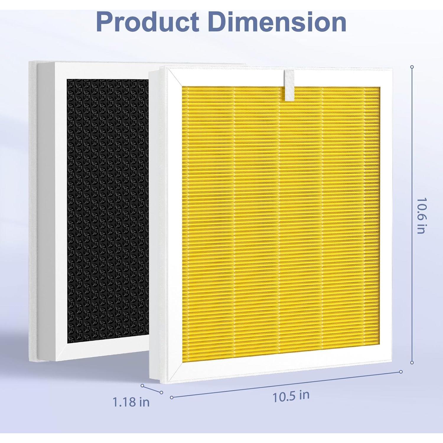 Filtro de Aire HEPA G3 Ecleanfy 2 Paquetes para Mascotas