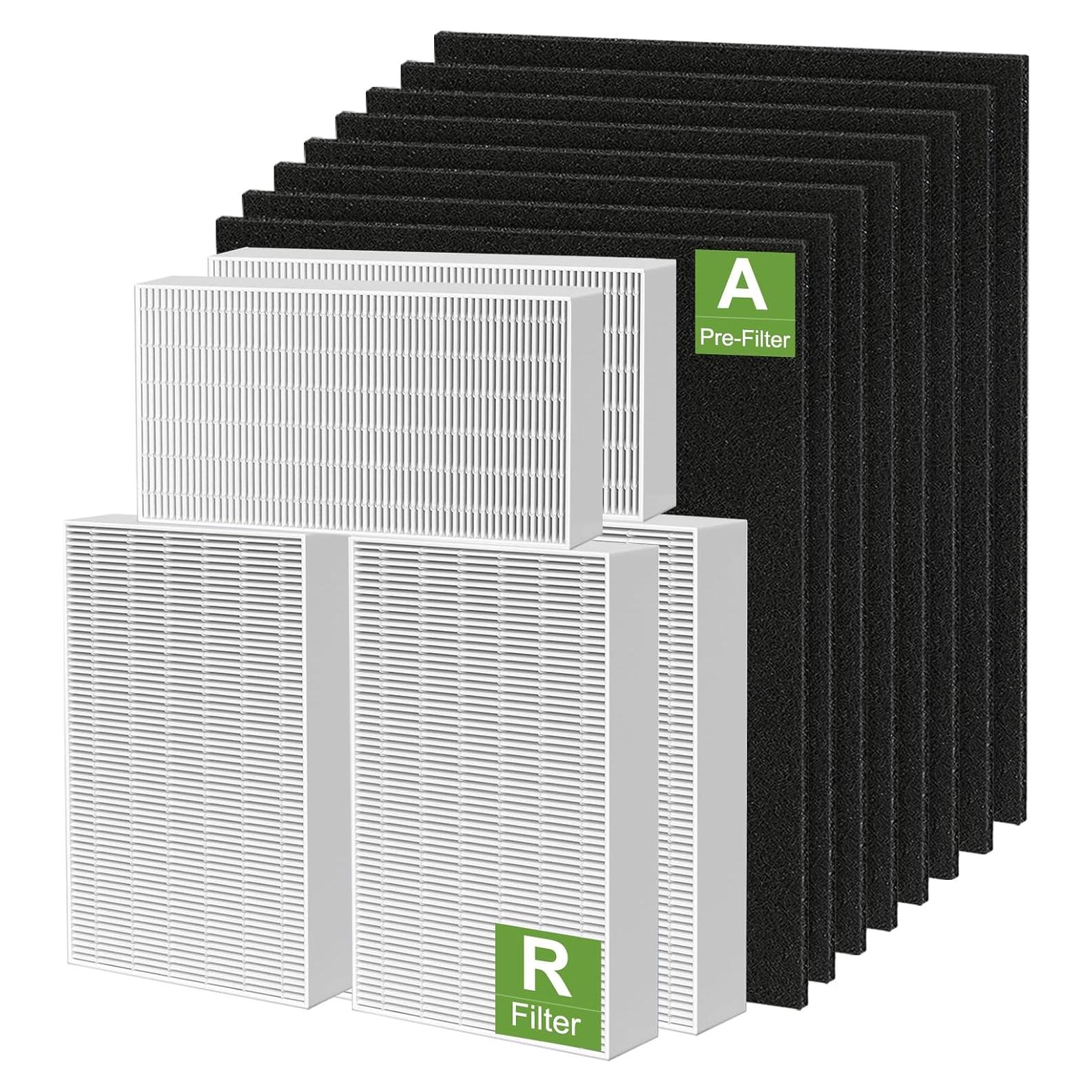 Paquete de 6 Filtros HEPA HPA300 Smilyan + 8 Pre-filtros A
