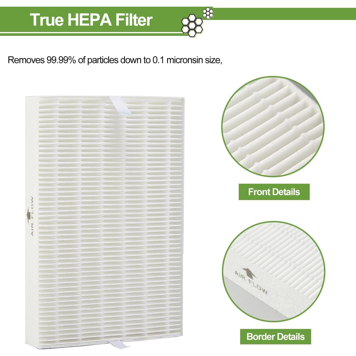 Paquete de 6 Filtros HEPA HPA300 Smilyan + 8 Pre-filtros A