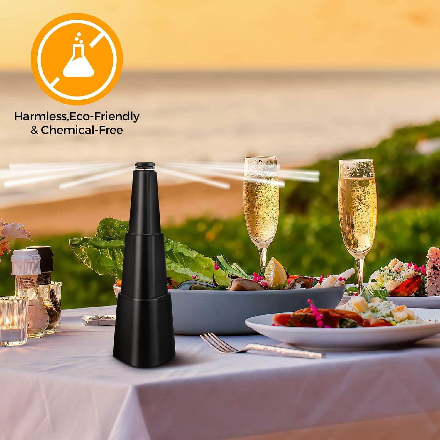 Ventilador Repelente de Moscas PIMAG - Paquete de 4, Negro