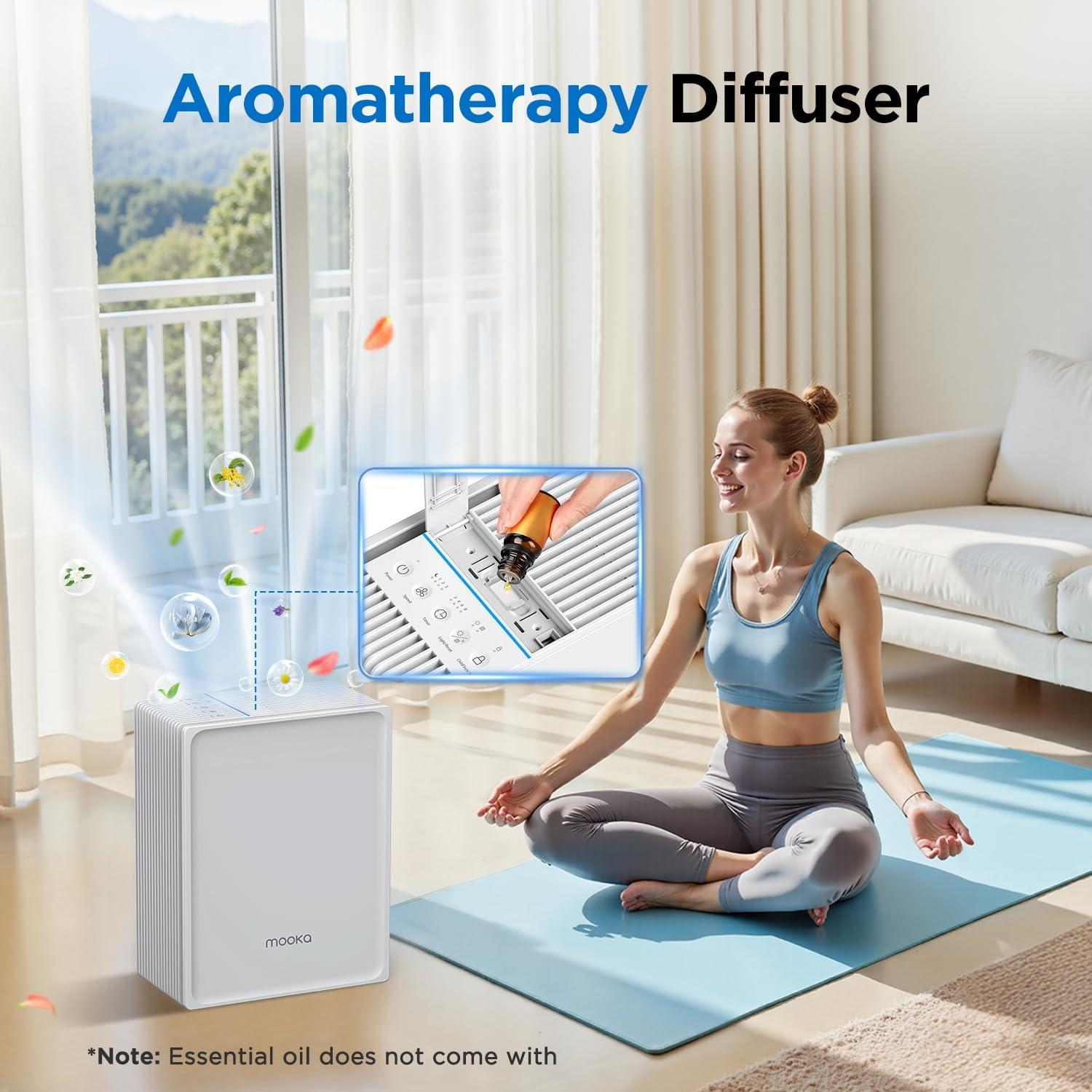 Purificador de Aire MOOKA KJ102 HEPA para Mascotas Blanco