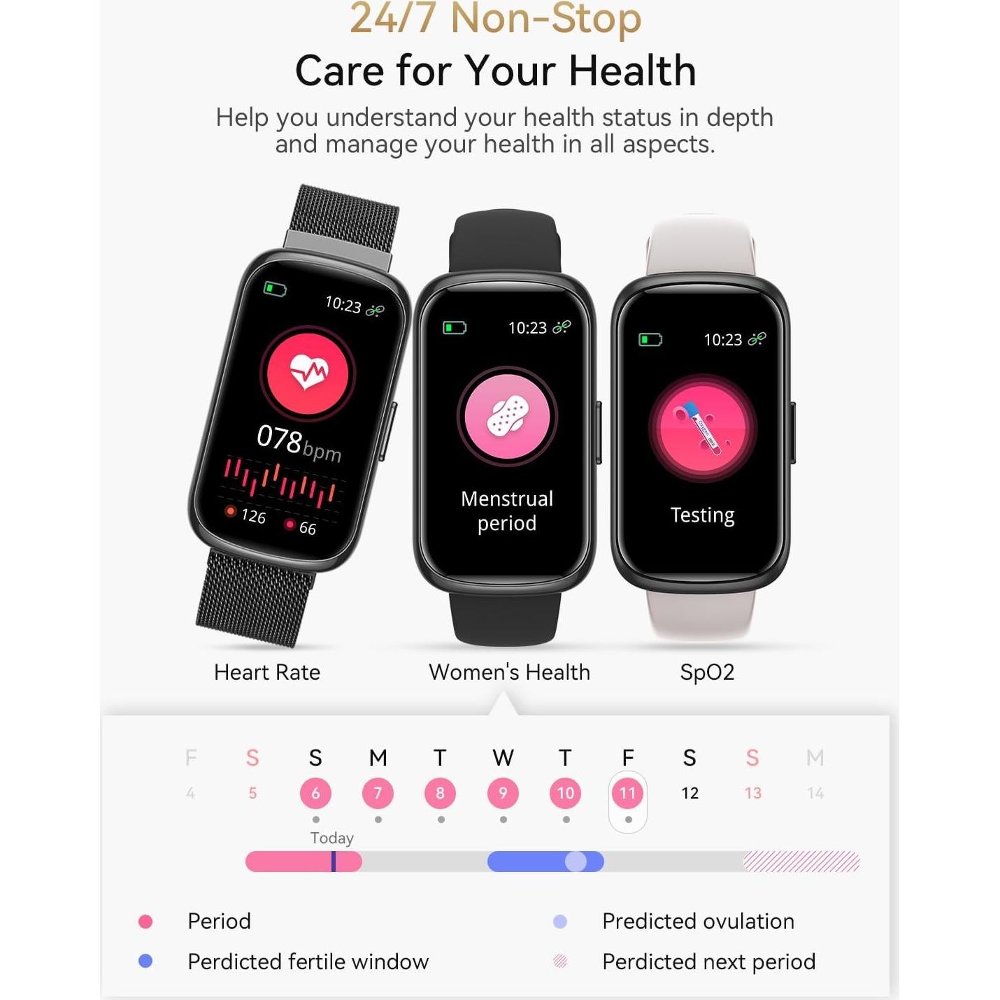 Reloj Inteligente RUXINGX CS5 Fitness con Monitor Cardíaco IP68