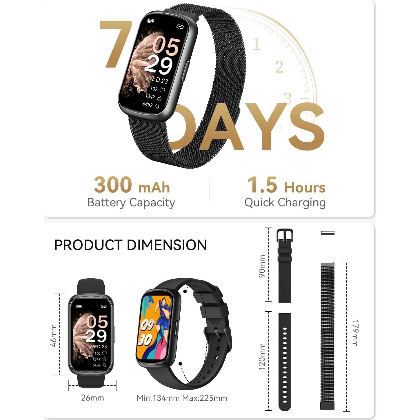 Reloj Inteligente RUXINGX CS5 Fitness con Monitor Cardíaco IP68