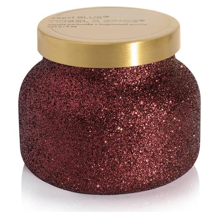 Vela Aromática Glam Jar Capri Blue Tinsel & Spice 226.8 g