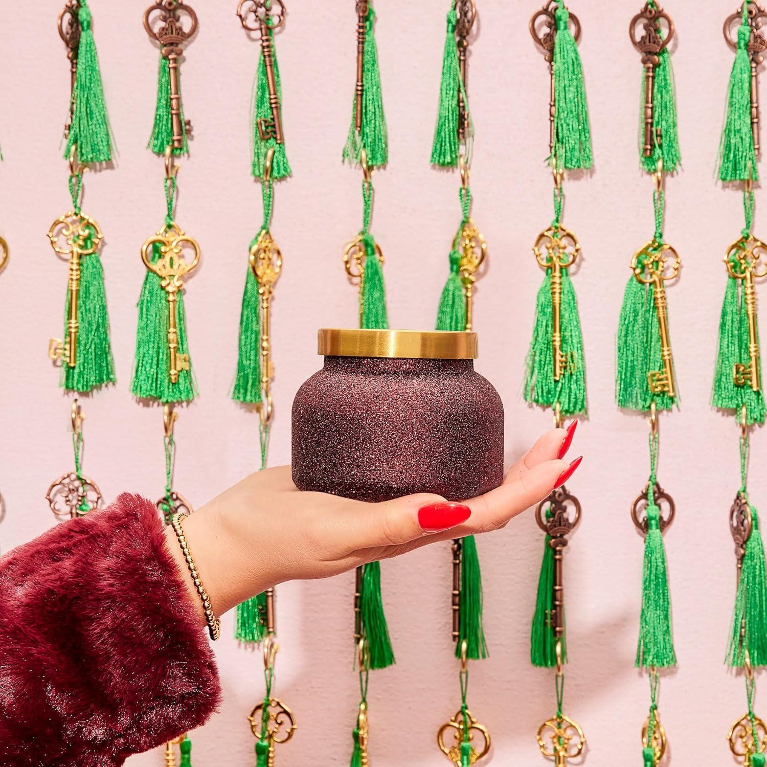 Vela Aromática Glam Jar Capri Blue Tinsel & Spice 226.8 g