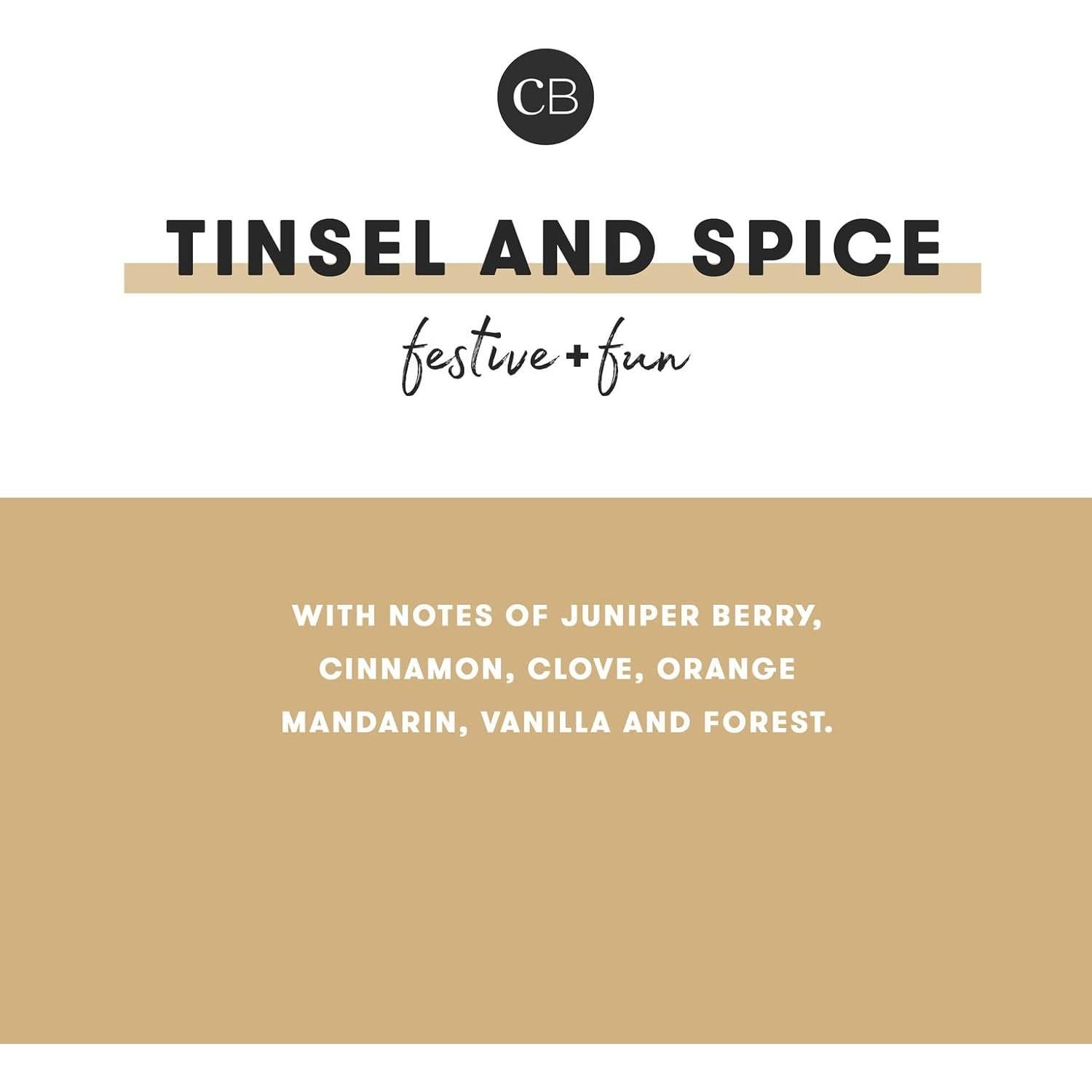 Vela Aromática Glam Jar Capri Blue Tinsel & Spice 226.8 g