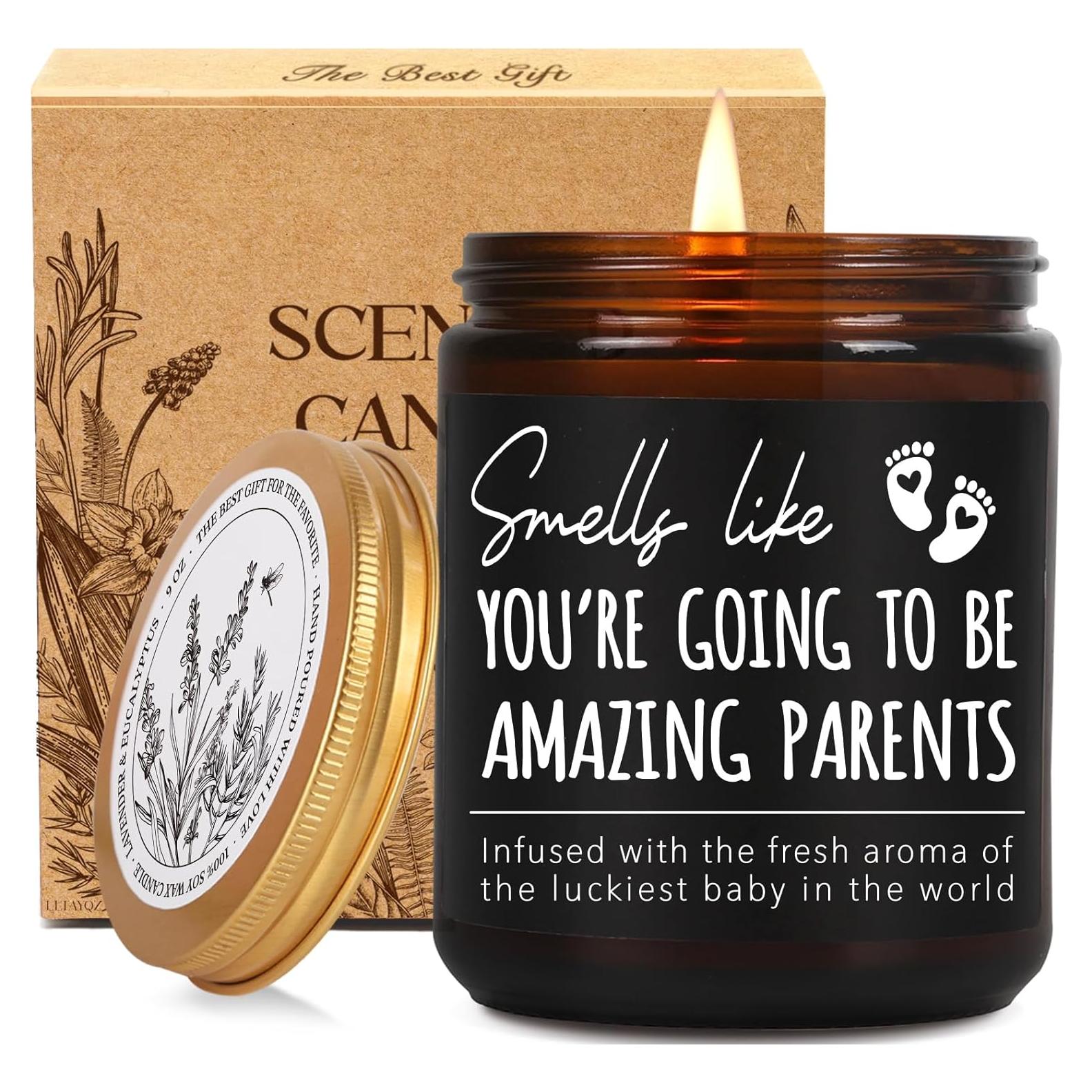 Vela Aromática de Lavanda 255g LLTAYQZ - Regalo para Nuevos Padres