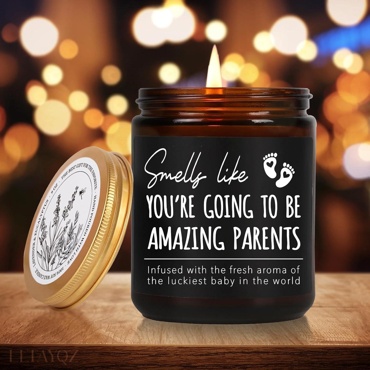 Vela Aromática de Lavanda 255g LLTAYQZ - Regalo para Nuevos Padres