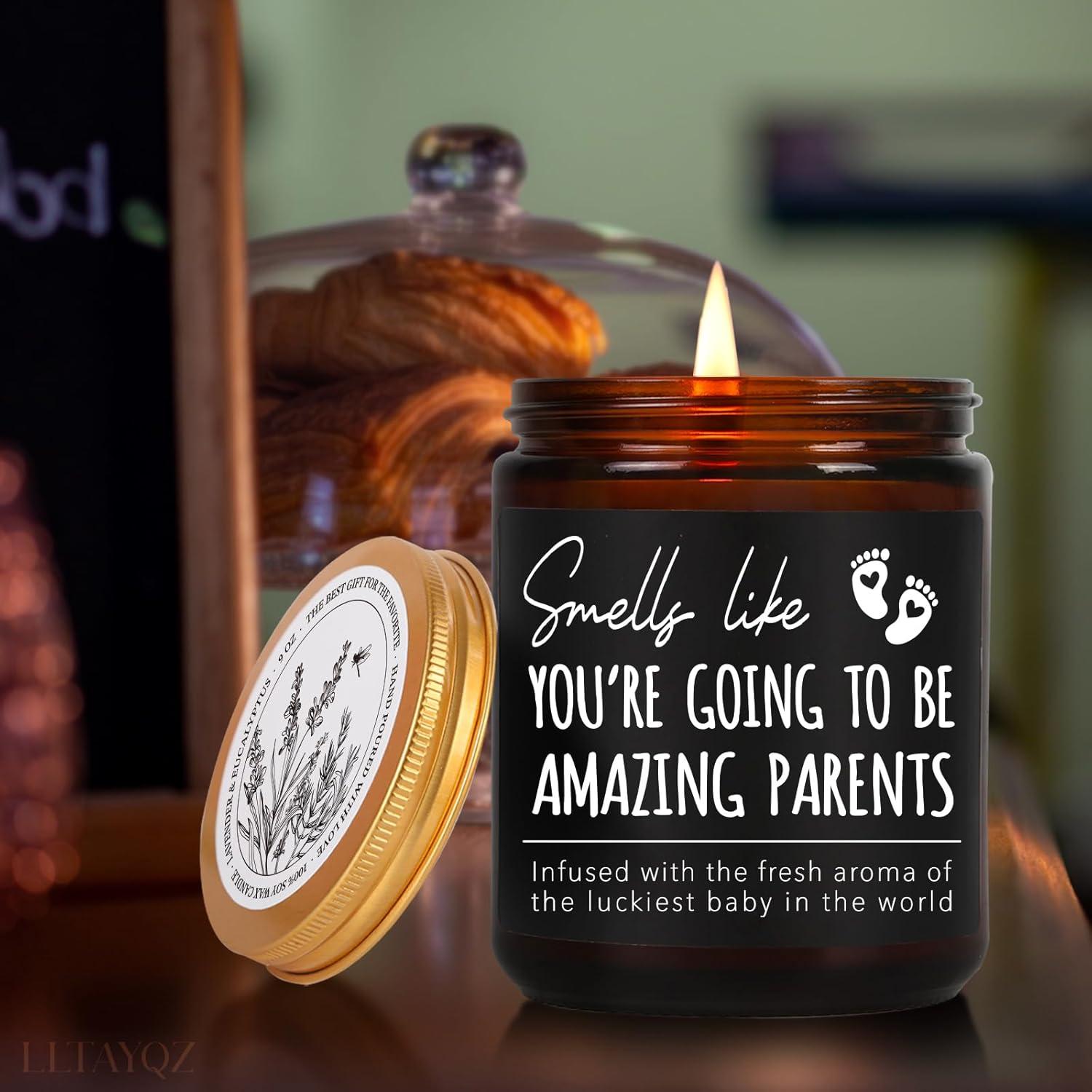 Vela Aromática de Lavanda 255g LLTAYQZ - Regalo para Nuevos Padres