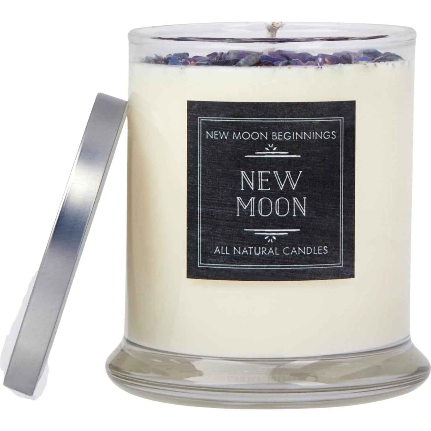 Vela de Luna Nueva 12 oz - Nuevos Comienzos - Aromaterapia