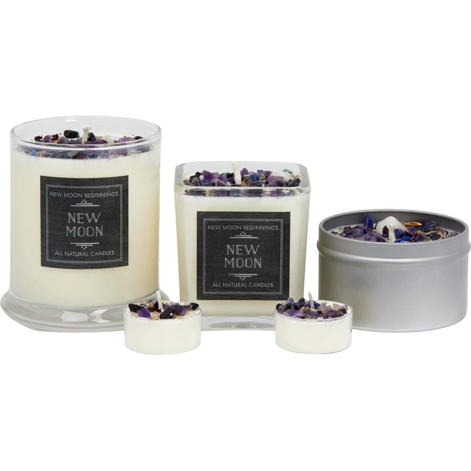 Vela de Luna Nueva 12 oz - Nuevos Comienzos - Aromaterapia