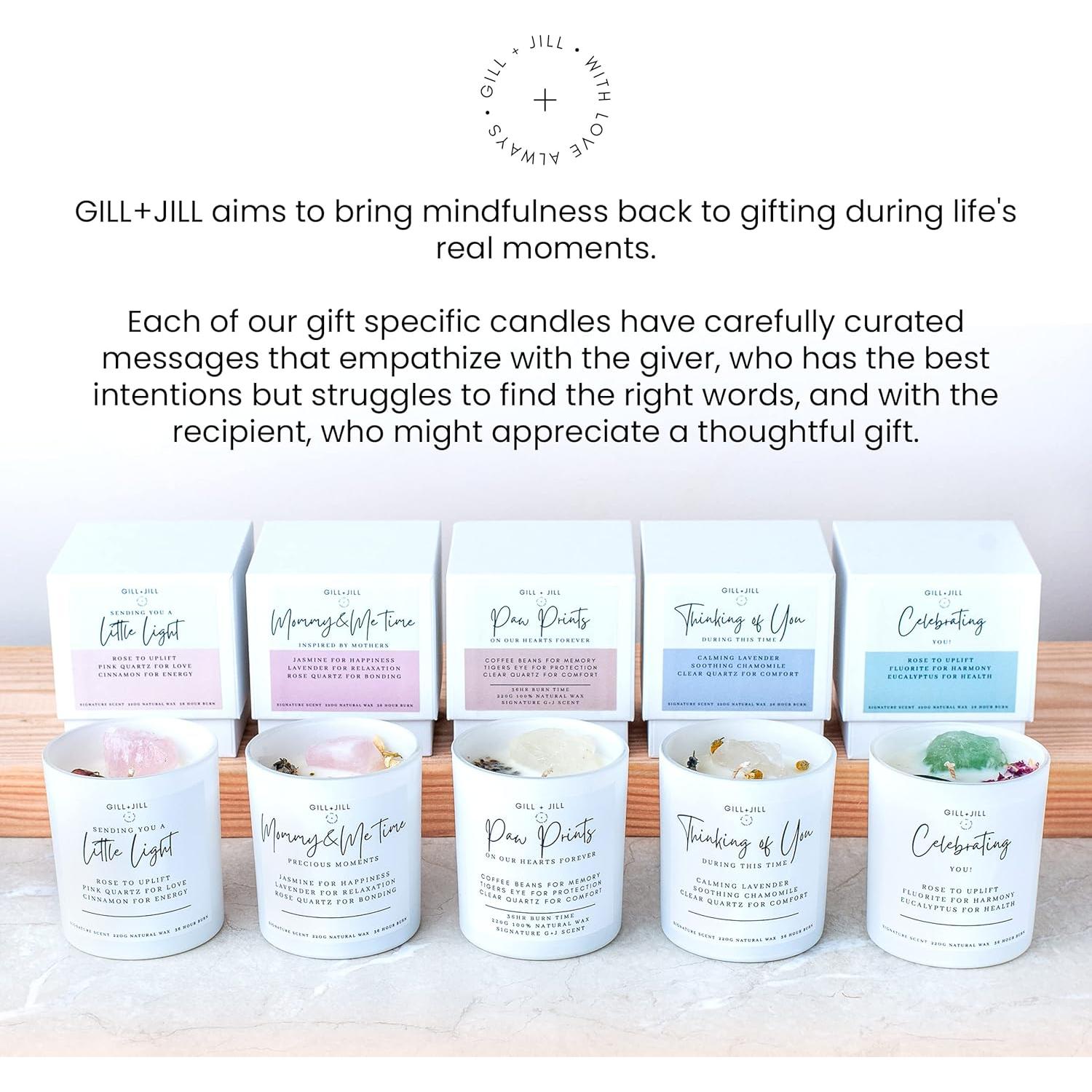 Vela Premium para Nuevas Mamás Gill + Jill - Cera de Soja 218g