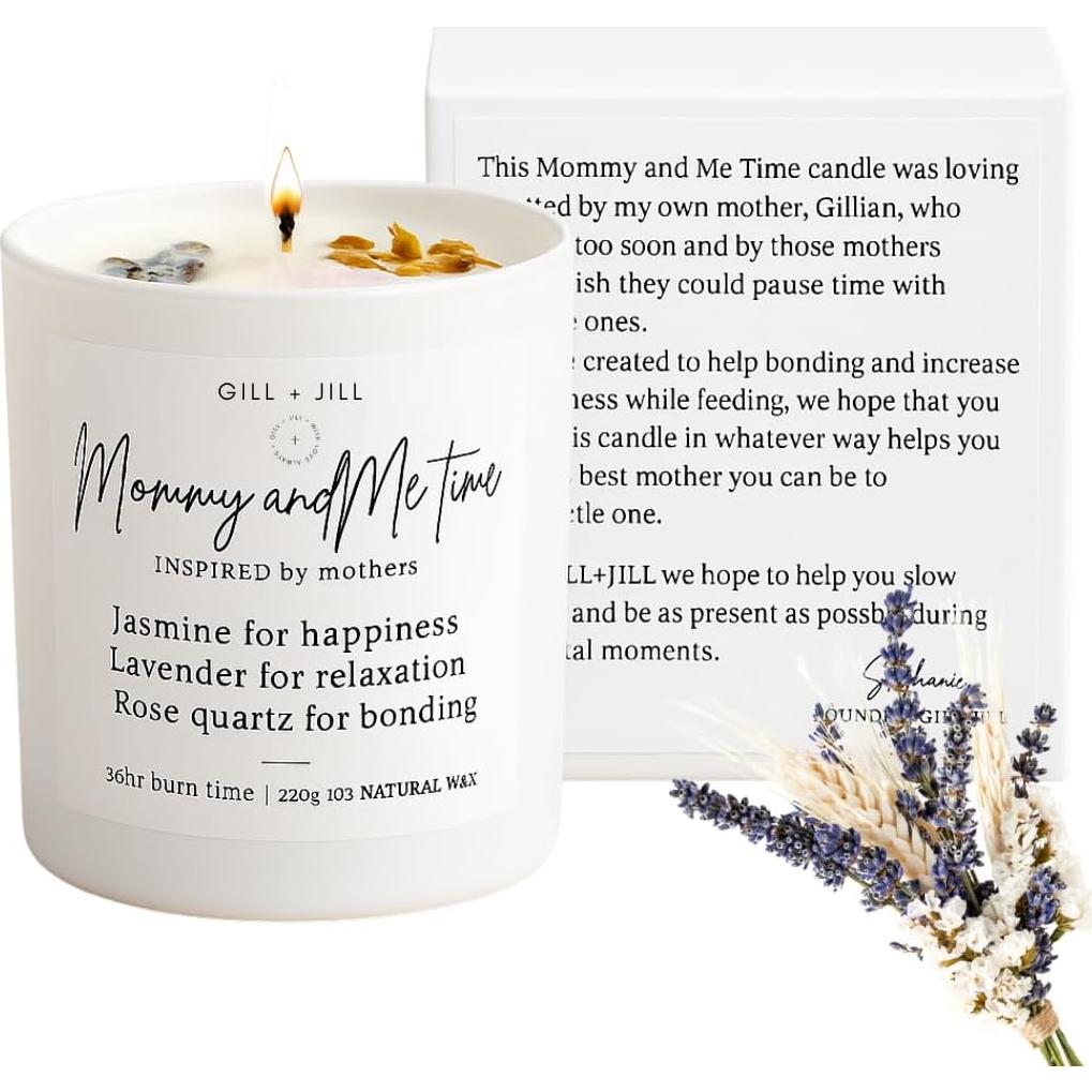 Vela Premium para Nuevas Mamás Gill + Jill - Cera de Soja 218g