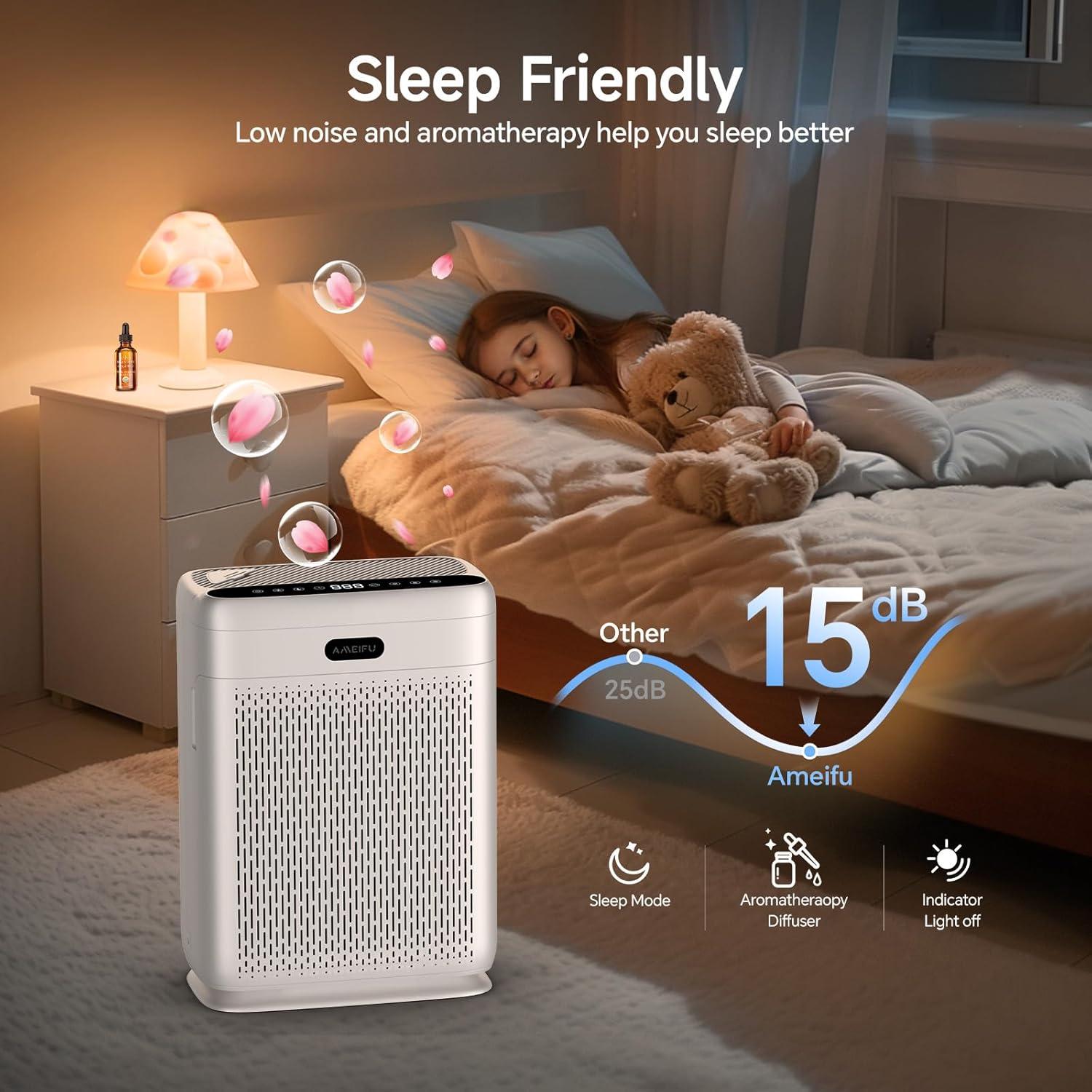 Purificador de aire H13 Hepa F1 para habitación grande 278 m²