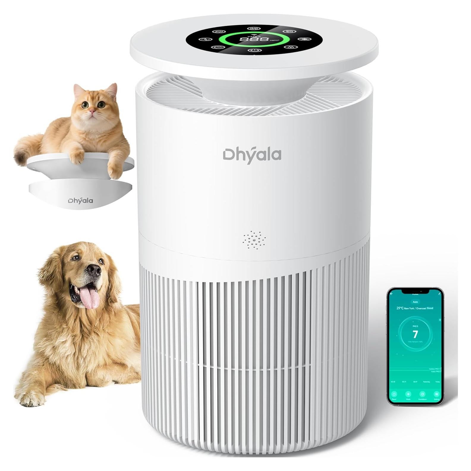 Purificador de Aire Dhyala KJ02 para Habitaciones Grandes 336.5 m²