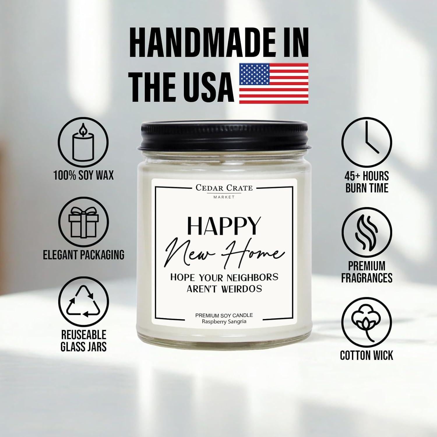 Vela de Soya Cedar Crate Market - Sangría de Frambuesa 204g