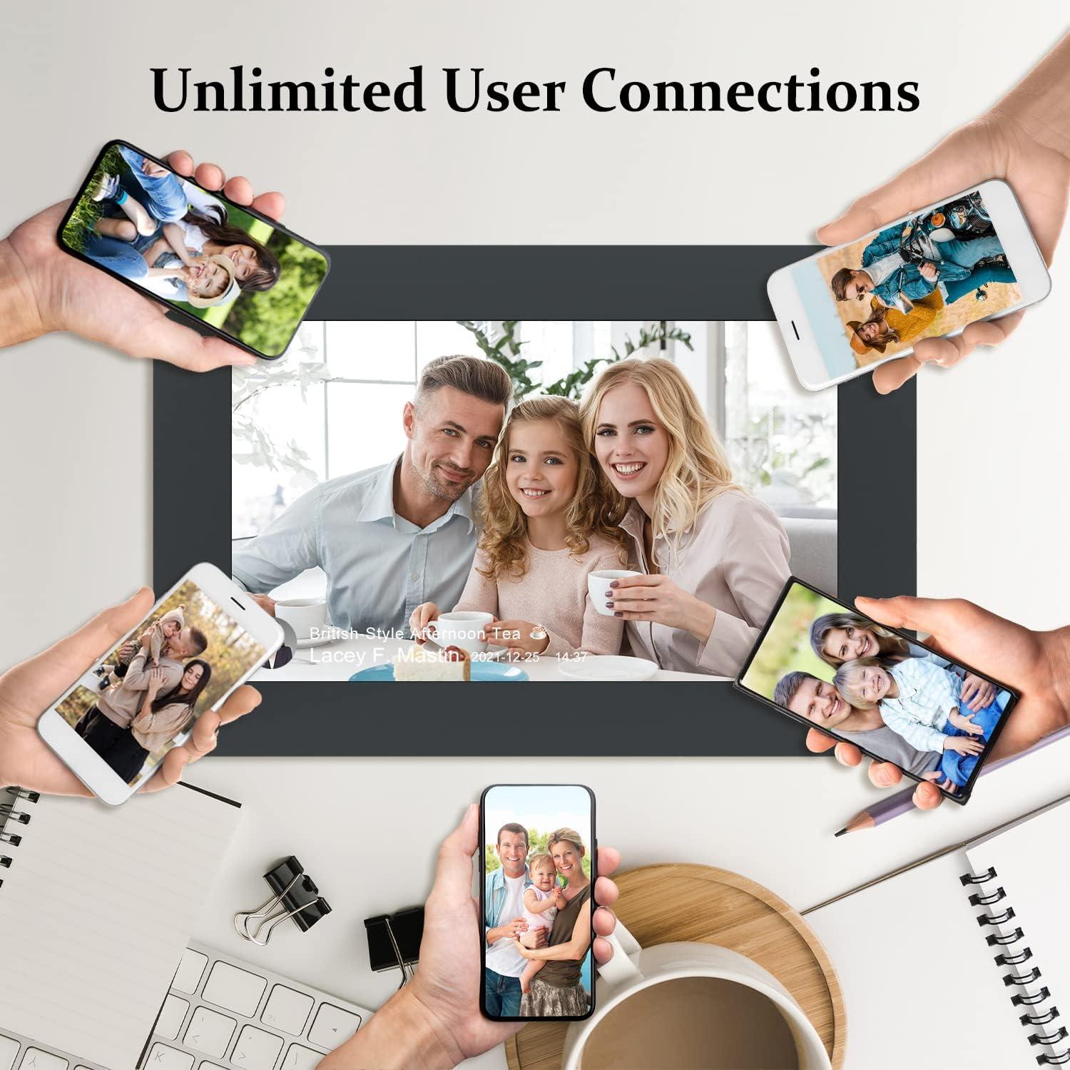 Marco de Fotos Digital AEEZO 10.1" WiFi 32GB Pantalla Táctil