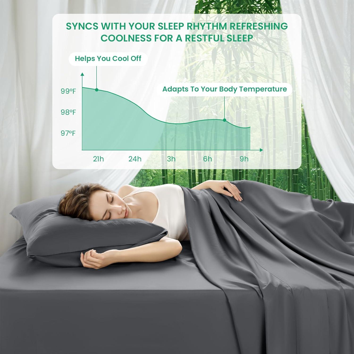 Sábanas Queen SONORO KATE 100% Viscosa Bambú Transpirables