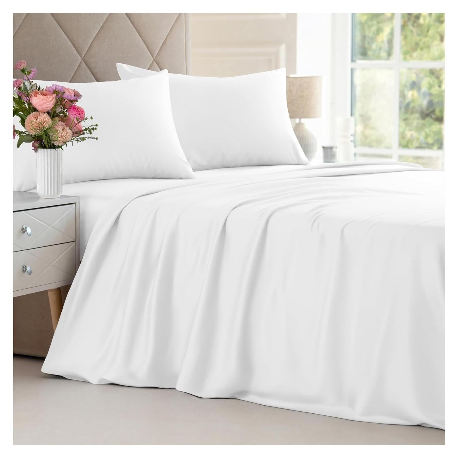 Juego de Sábanas Queen CGK Unlimited 100% Rayón Bambú - 4 Piezas