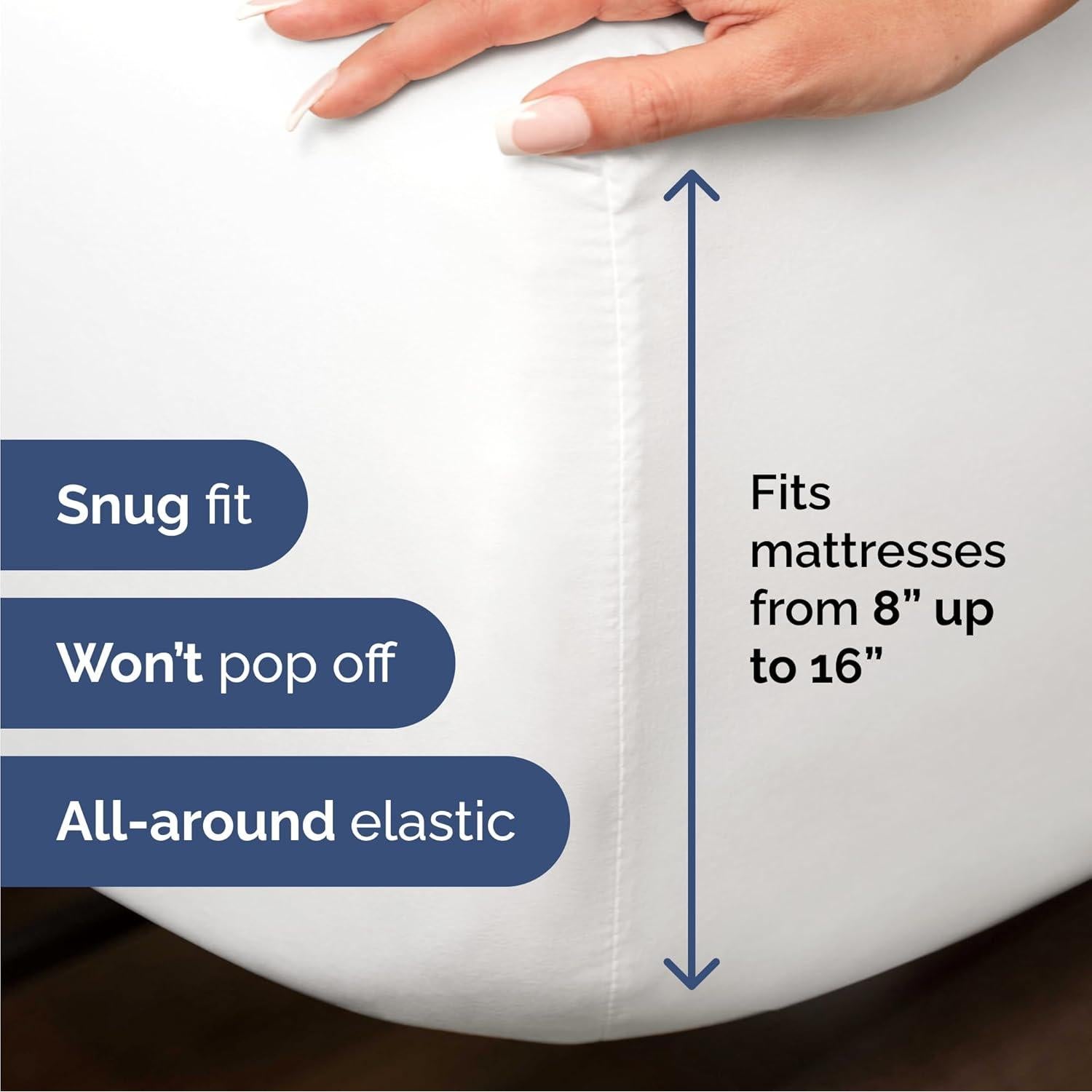 Juego de Sábanas Queen CGK Unlimited 100% Rayón Bambú - 4 Piezas