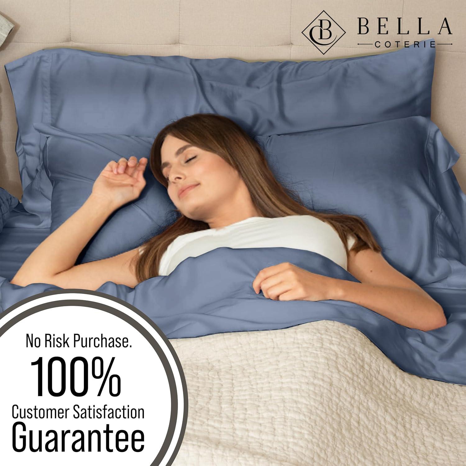 Juego de Sábanas de Viscosa de Bambú Bella Coterie Queen 400 Hilos