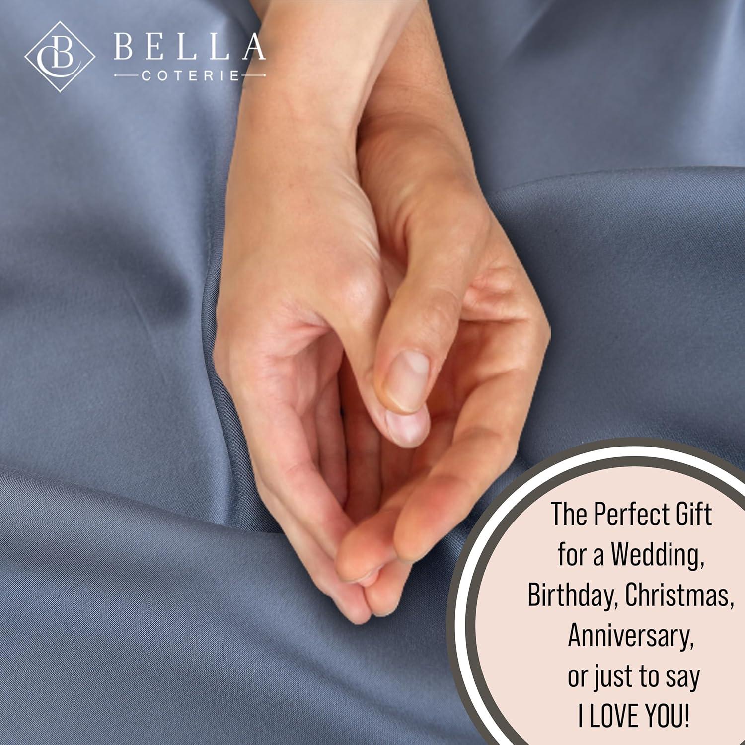 Juego de Sábanas de Viscosa de Bambú Bella Coterie Queen 400 Hilos