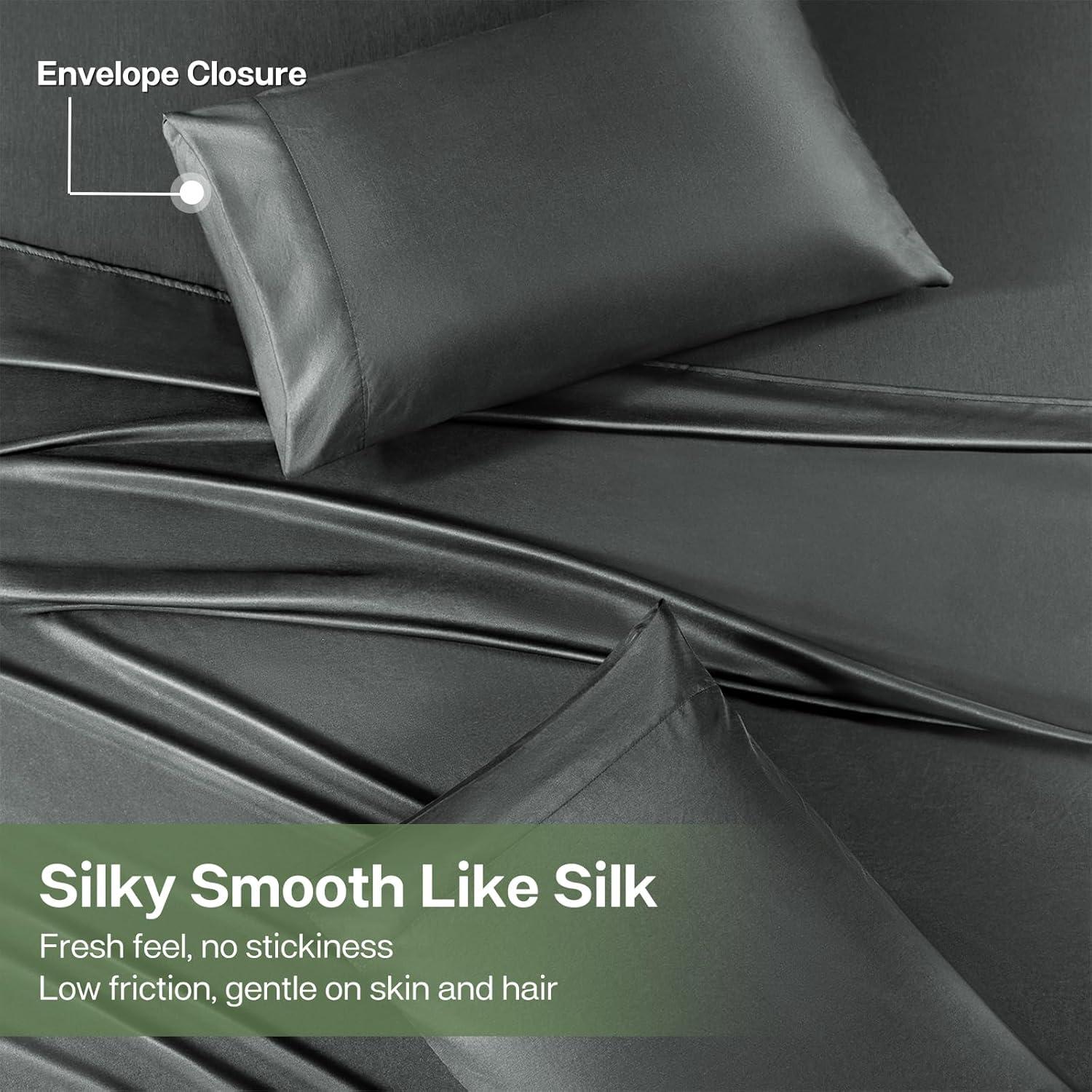 Juego de Sábanas MR&HM Queen 4 Piezas Refrigerantes Gris