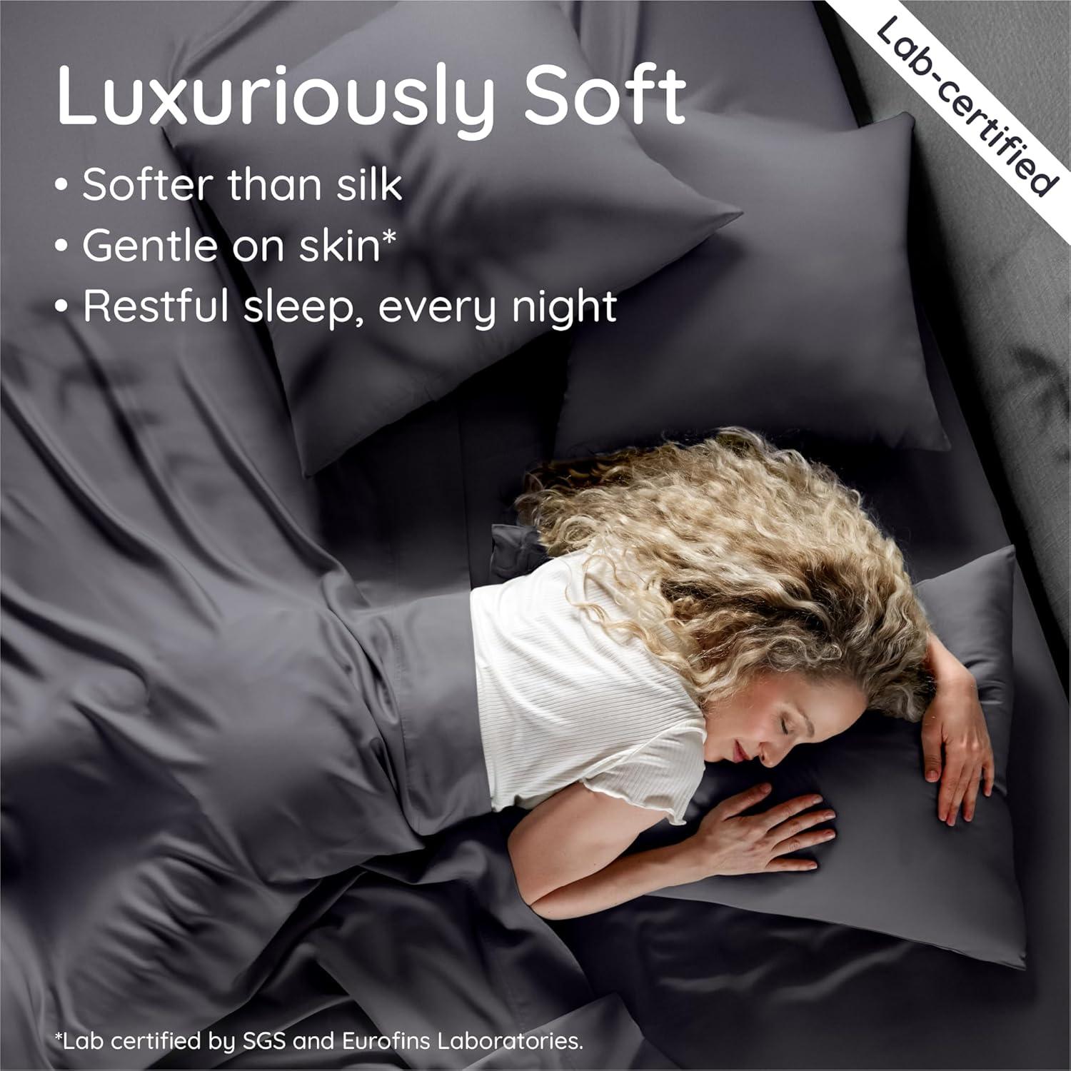 Juego de Sábanas Queen Bambaw 100% Viscosa de Bambú 4 Piezas