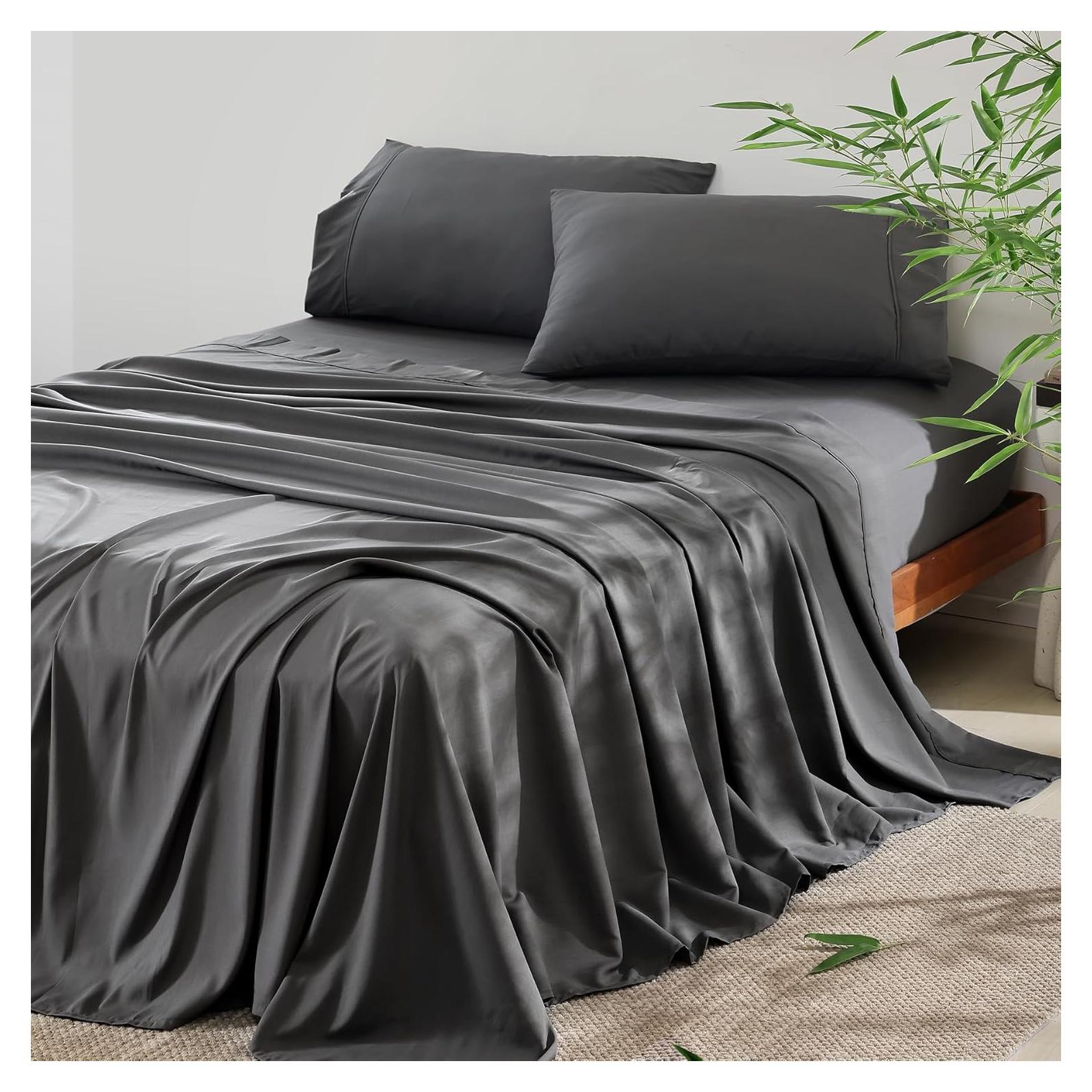 Juego de Sábanas Queen 4 Piezas Whitney Home Textiles Carbón