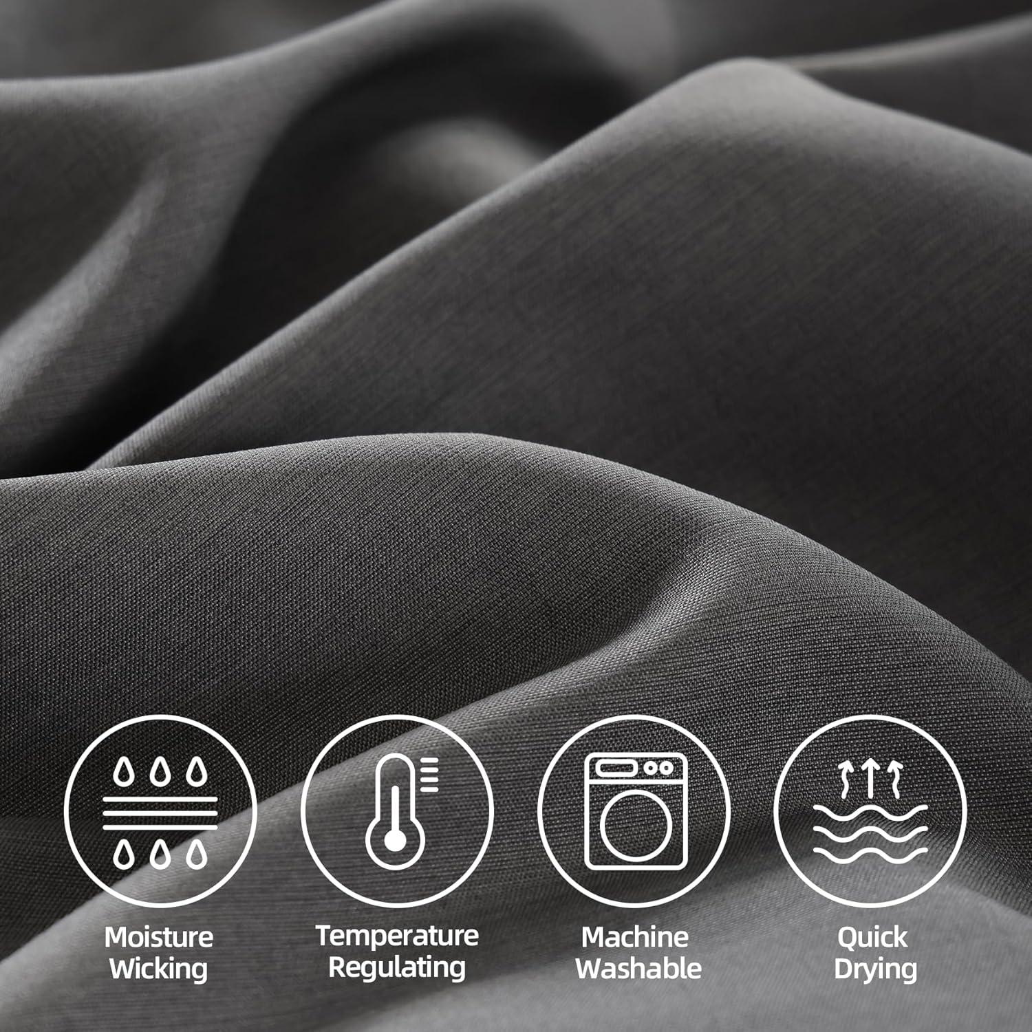 Juego de Sábanas Queen 4 Piezas Whitney Home Textiles Carbón