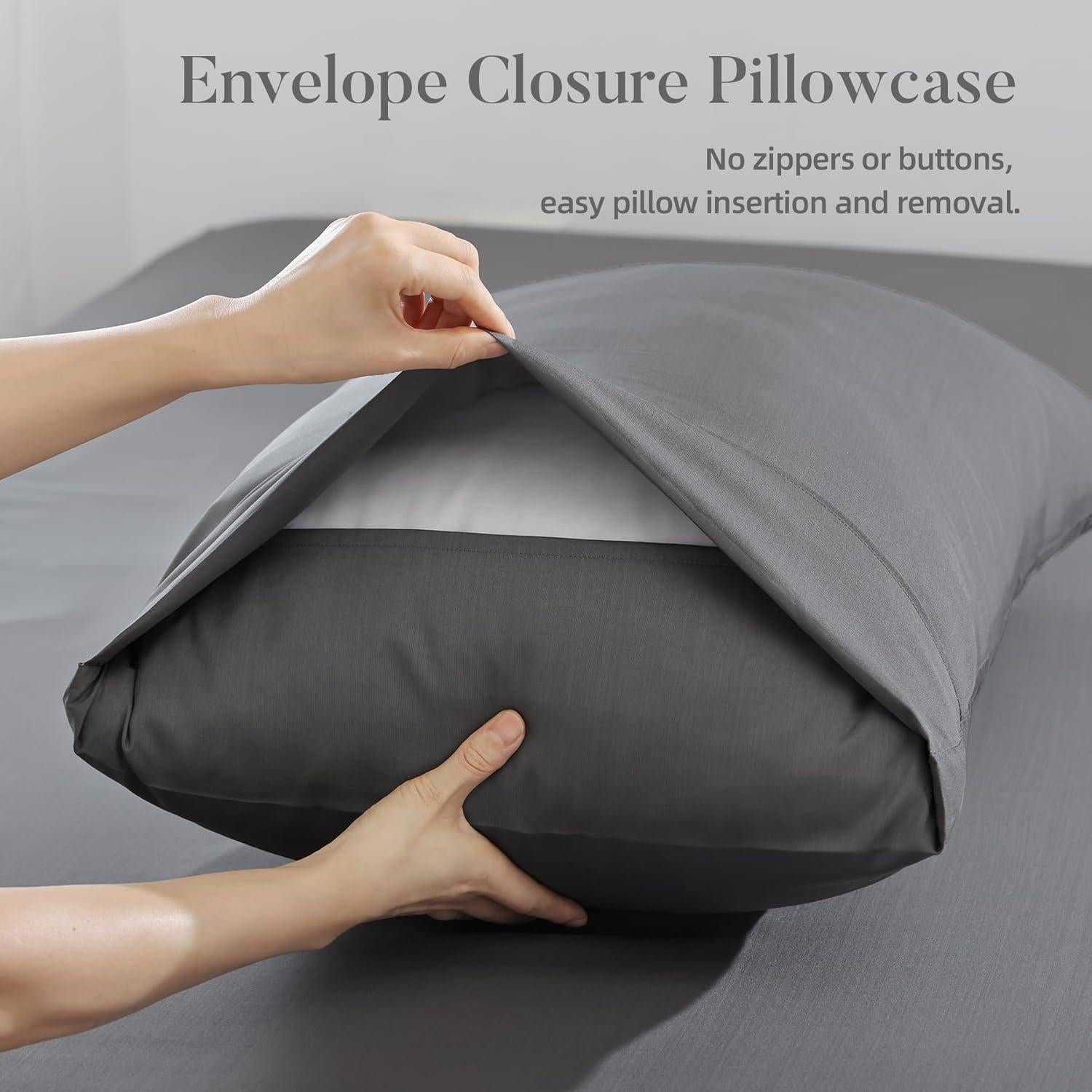 Juego de Sábanas Queen 4 Piezas Whitney Home Textiles Carbón