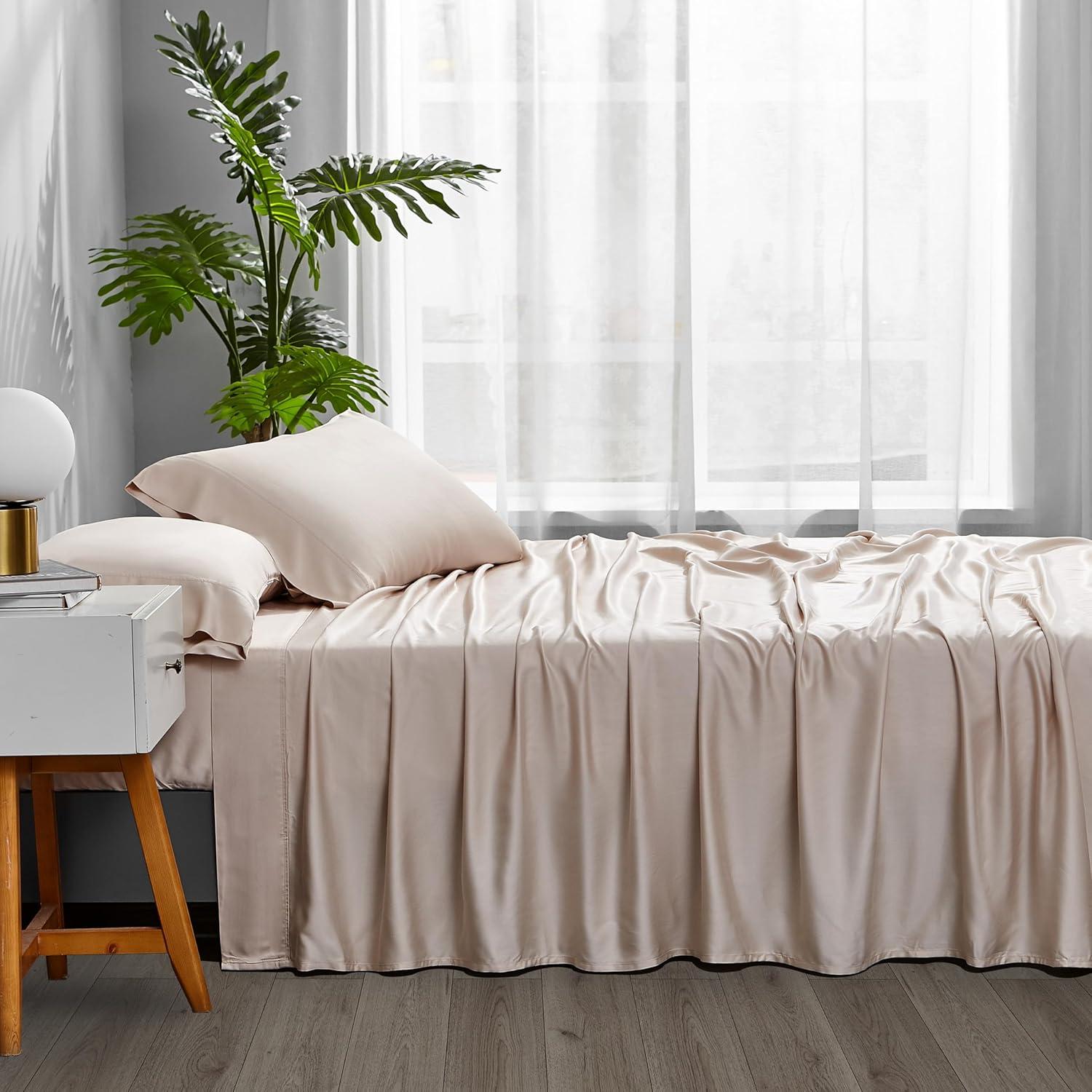 Sábanas Refrigerantes ACCURATEX Queen Viscosa Bambú 4 Piezas