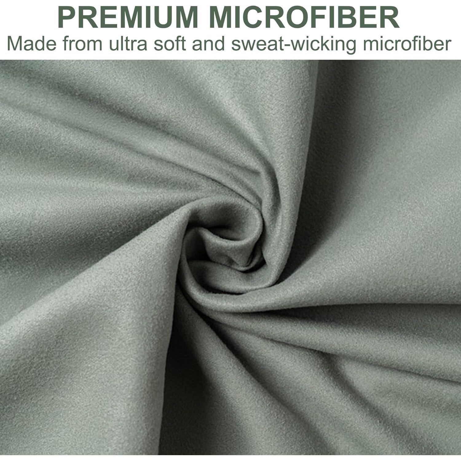 Toalla de Microfibra Aegero 2 Piezas Secado Rápido Verde Militar