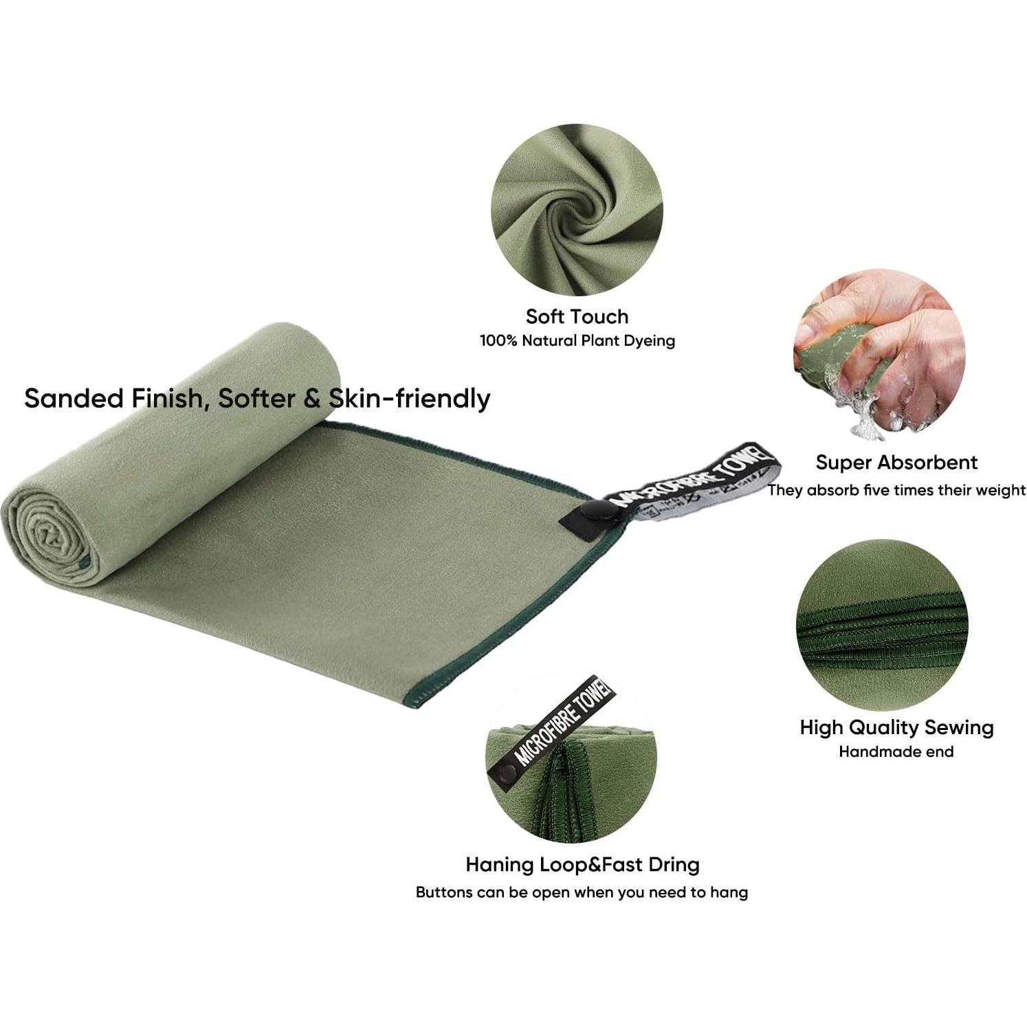 Toalla de Gimnasio Wuwahold Microfibra 40.6x81.3 cm Ultra Absorbente