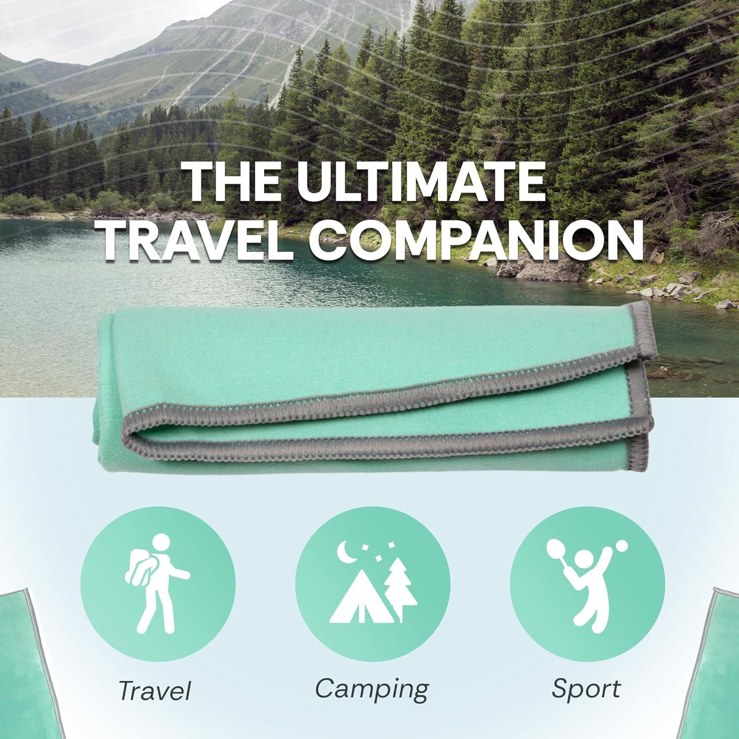 Toalla de Microfibra Compacta Genérica 25x32 cm Secado Rápido