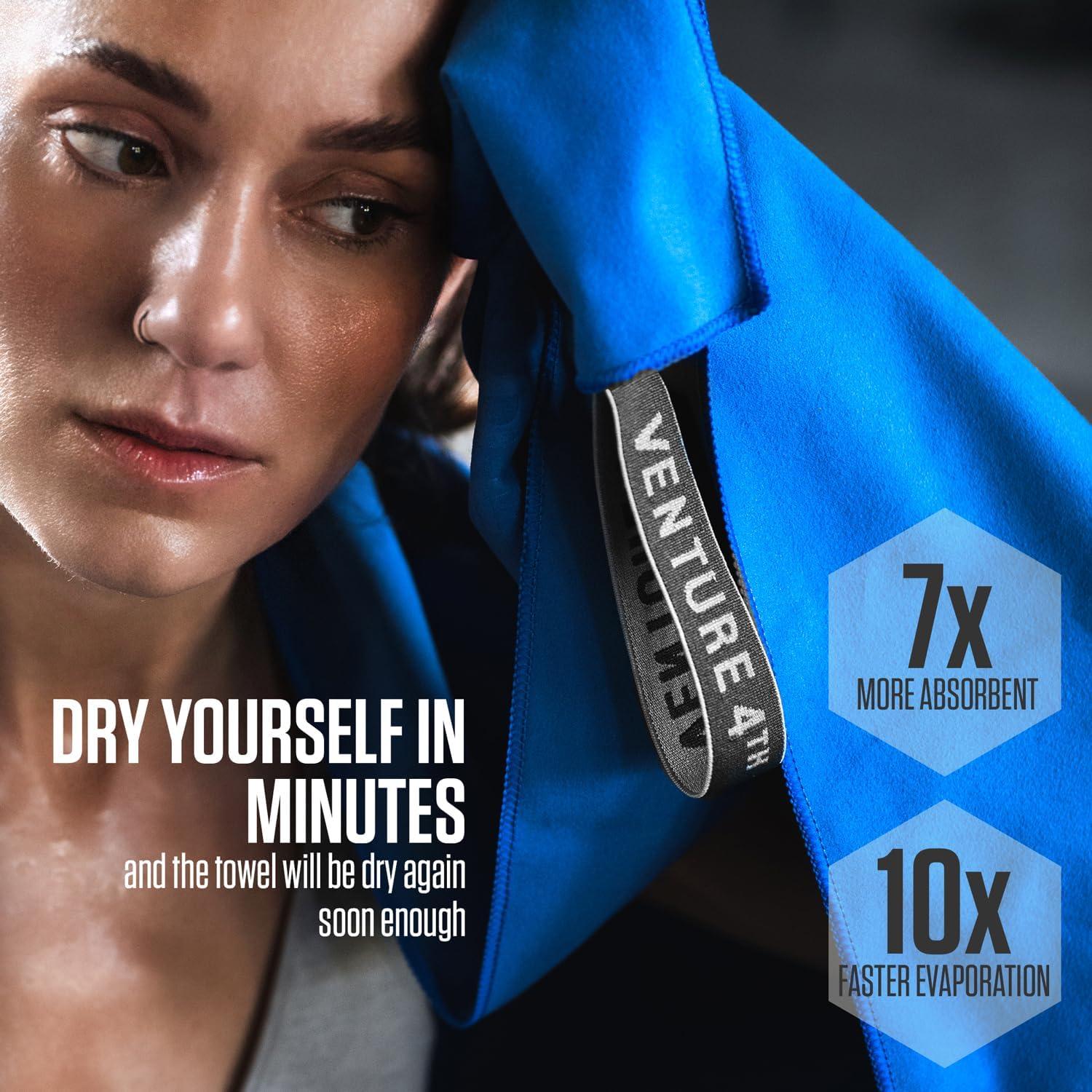 Toallas de Secado Rápido VENTURE 4TH - Paquete de 4 Medianas