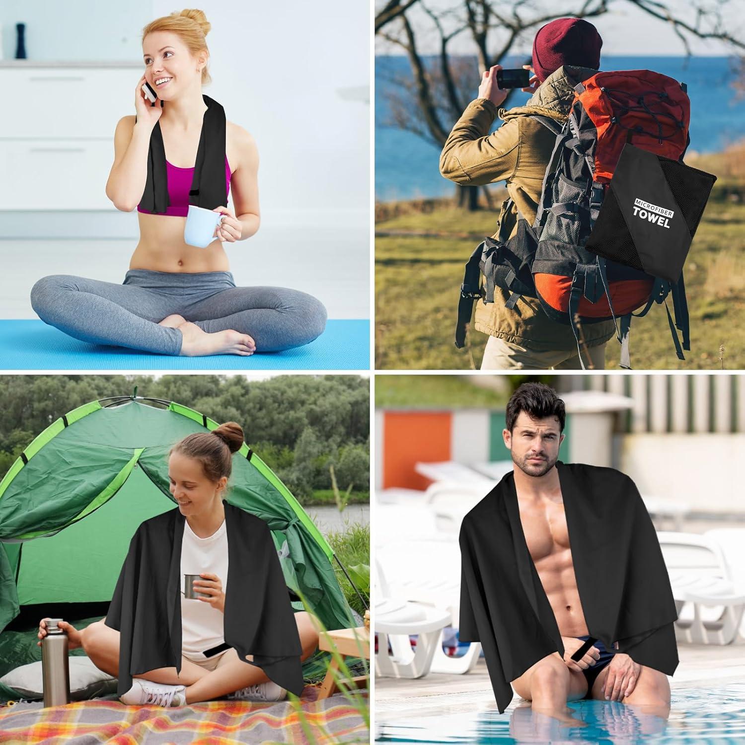 Toalla de Camping Microfibra Yaozoon XL 80x178 cm Secado Rápido