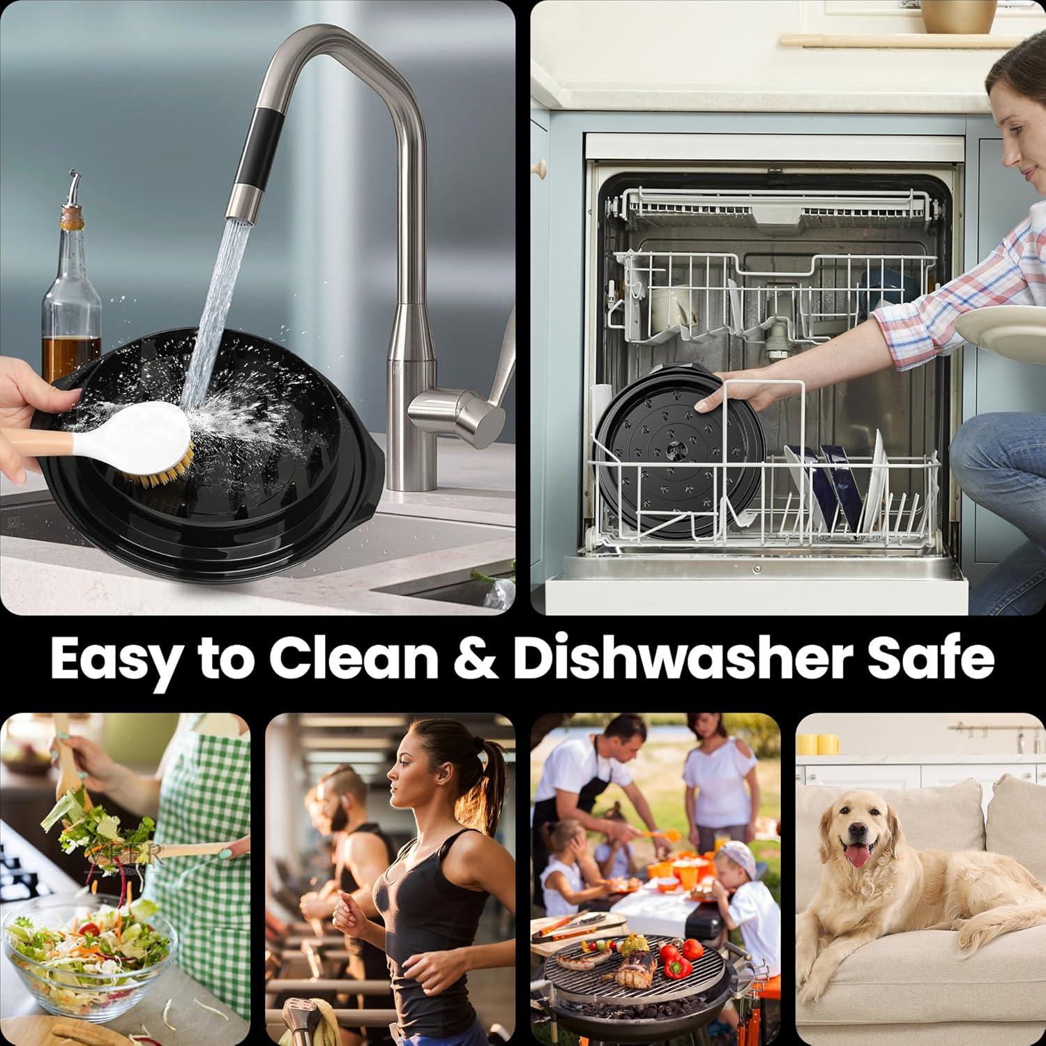 Desmenuzadora de Pollo Beiyunee 25.4 cm Antideslizante Negra