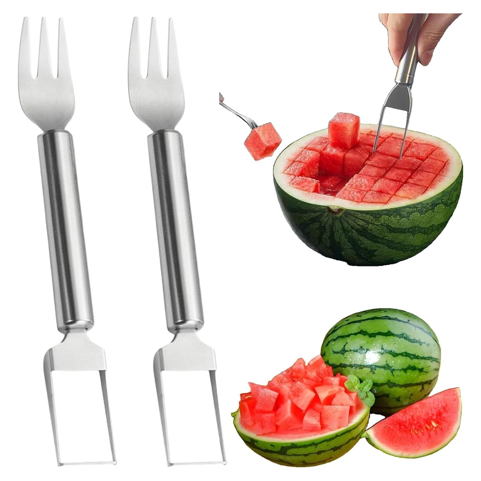 Cortador de Sandía 2-en-1 Sriomny Acero Inoxidable Portátil