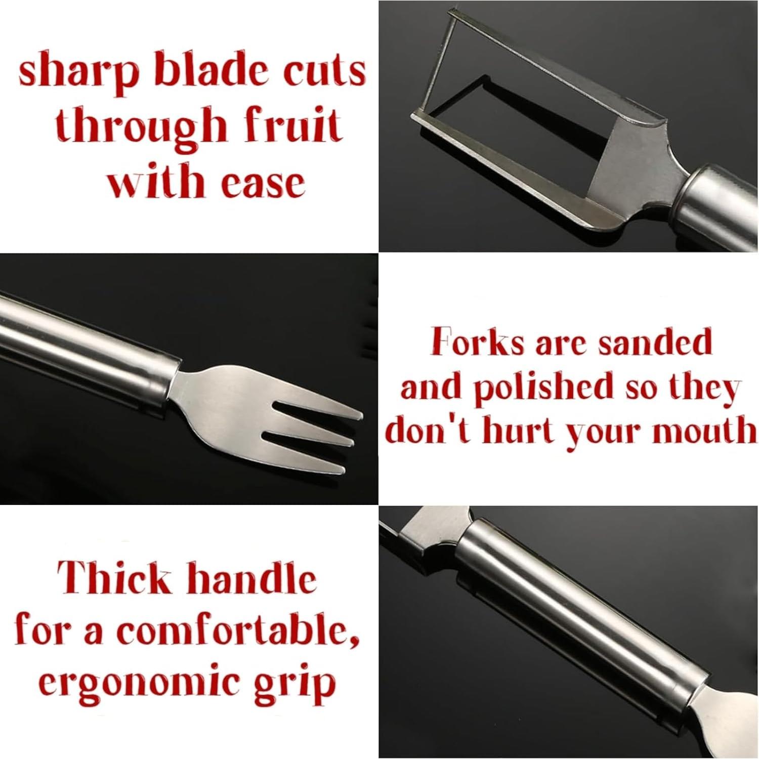 Cortador de Sandía 2-en-1 Sriomny Acero Inoxidable Portátil